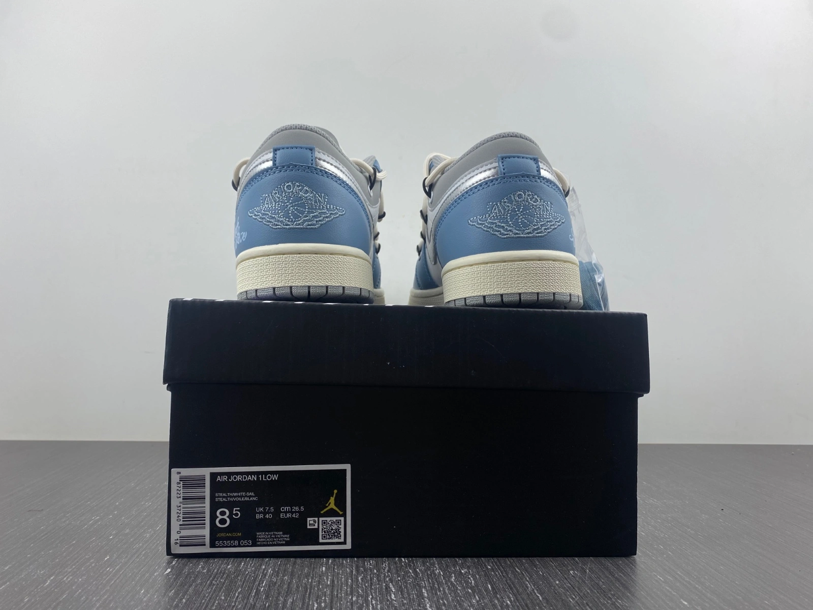 Modern Air Jordan 1 Retro Low Customized 553558- 1550