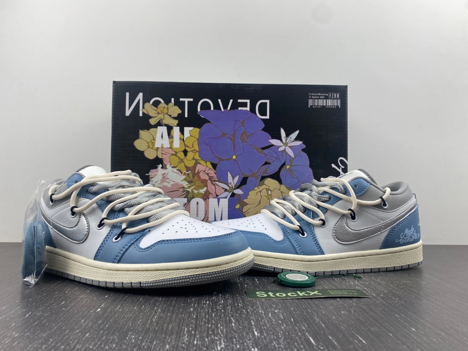 Modern Air Jordan 1 Retro Low Customized 553558- 1550