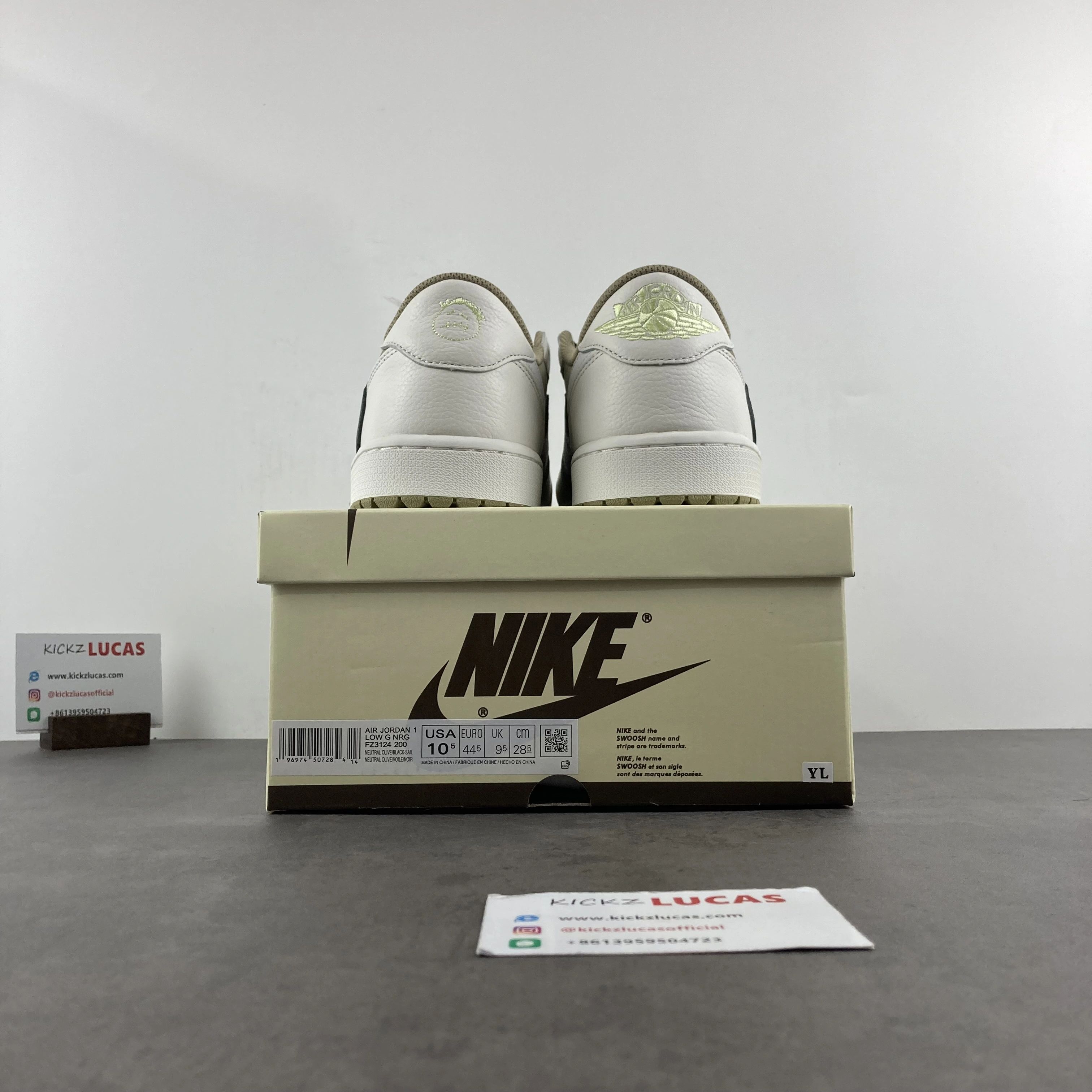 Air Jordan 1 Retro Low Golf Travis Scott Neutral Olive FZ3124- Lightweight 1513