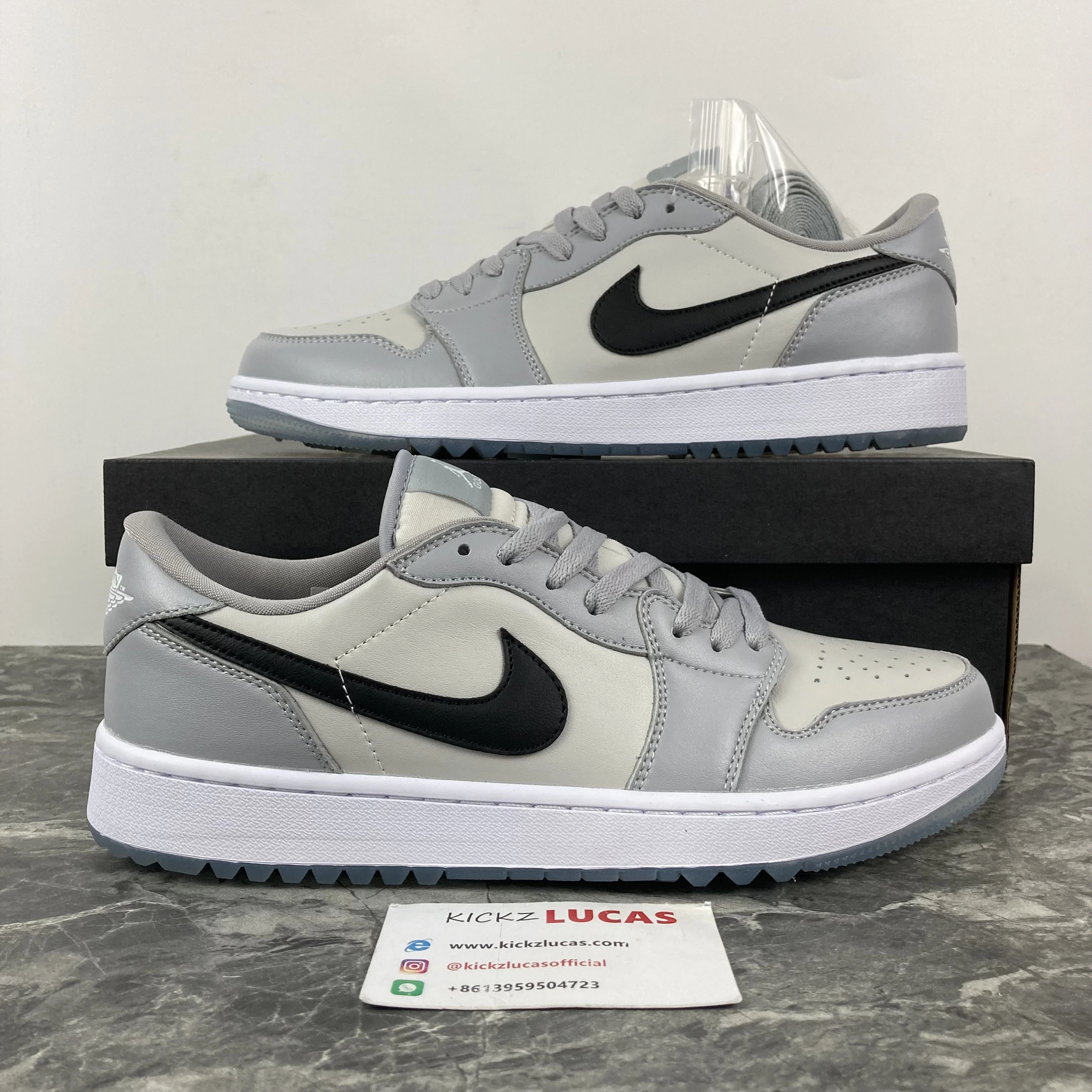 Unique Air Jordan 1 Retro Low Golf Wolf Grey DD9315- 1639