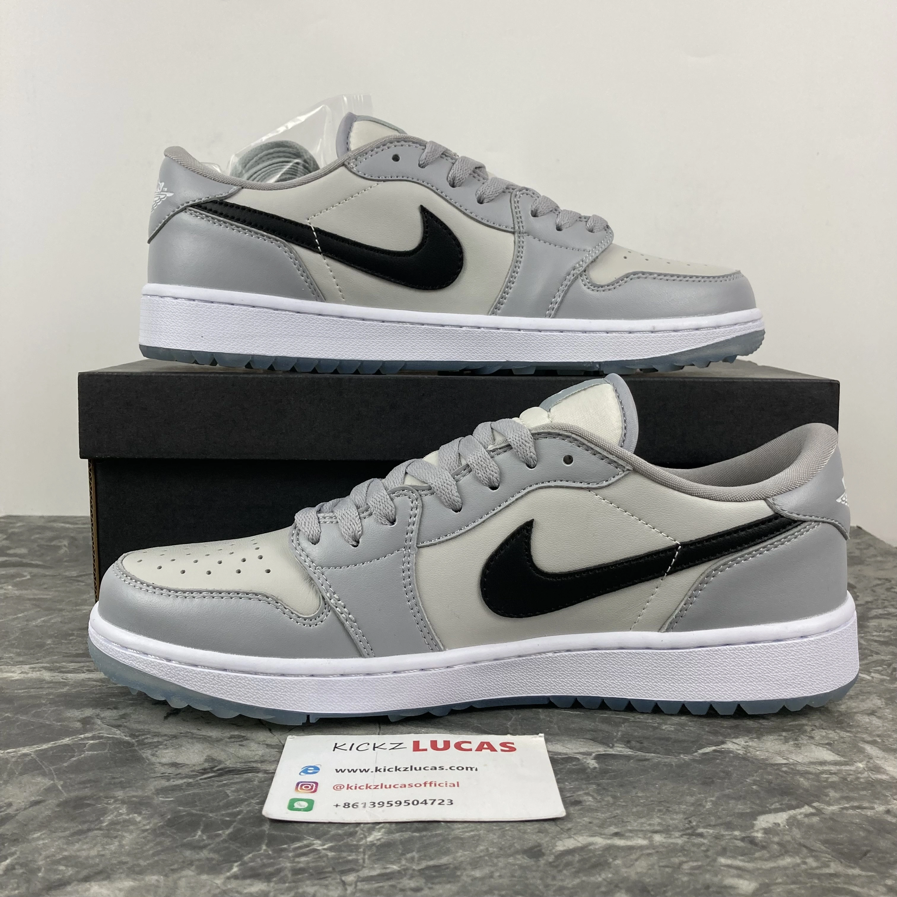 Unique Air Jordan 1 Retro Low Golf Wolf Grey DD9315- 1639