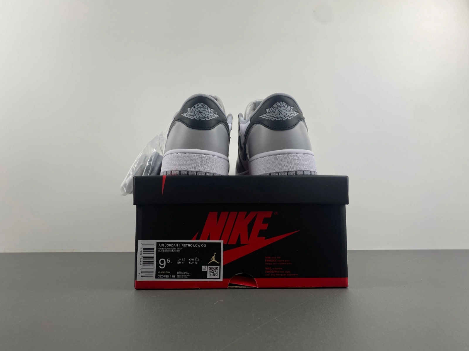 WrinkleFree Air Jordan 1 Retro Low Grey CZ0790- 1397