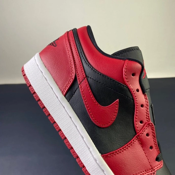 Lightweight Air Jordan 1 Retro Low Gym Red Black White 553558- 1728
