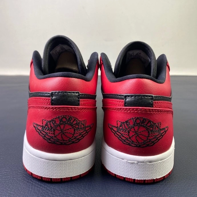 Lightweight Air Jordan 1 Retro Low Gym Red Black White 553558- 1728