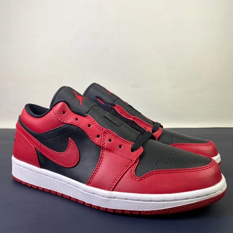 Lightweight Air Jordan 1 Retro Low Gym Red Black White 553558- 1728