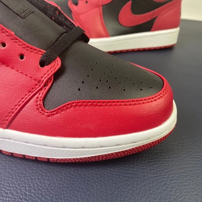 Lightweight Air Jordan 1 Retro Low Gym Red Black White 553558- 1728