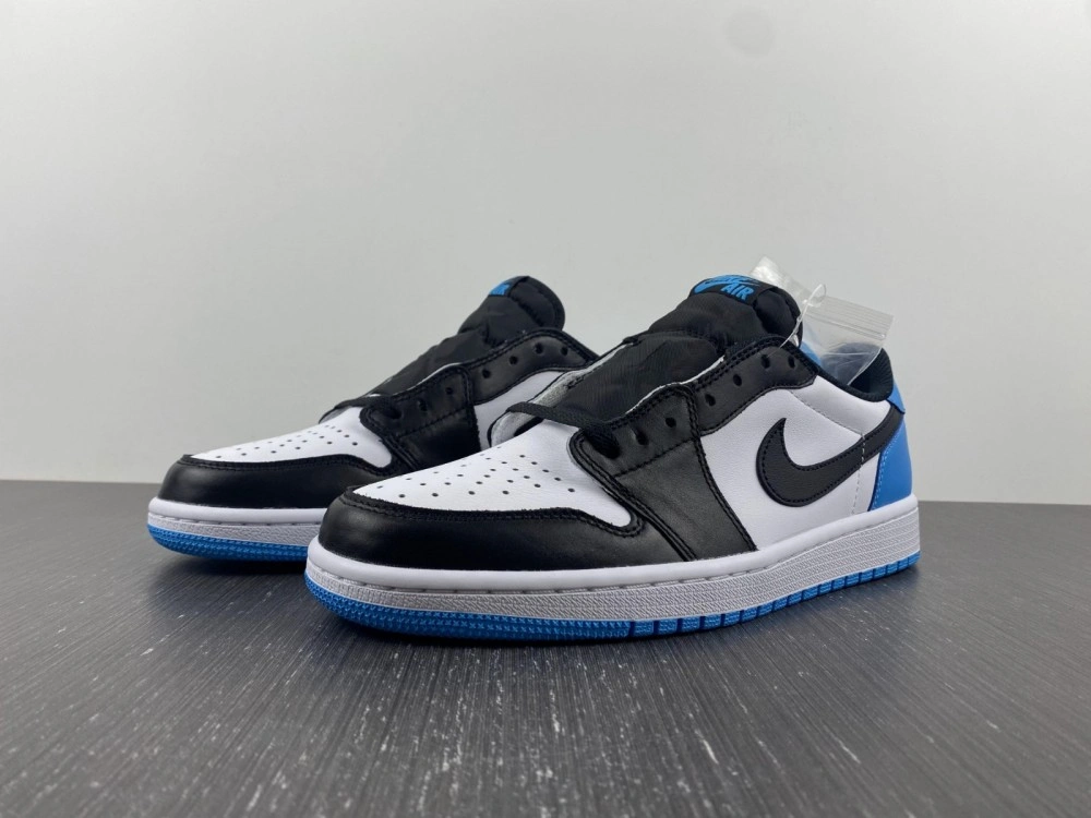Sustainable Air Jordan 1 Retro Low OG Black Dark Powder Blue CZ0790- 1660