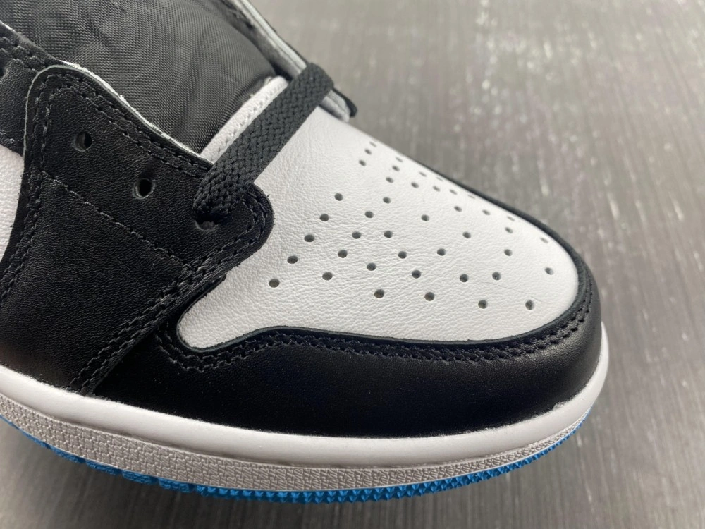 Sustainable Air Jordan 1 Retro Low OG Black Dark Powder Blue CZ0790- 1660
