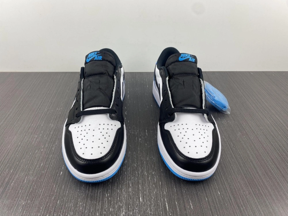 Sustainable Air Jordan 1 Retro Low OG Black Dark Powder Blue CZ0790- 1660