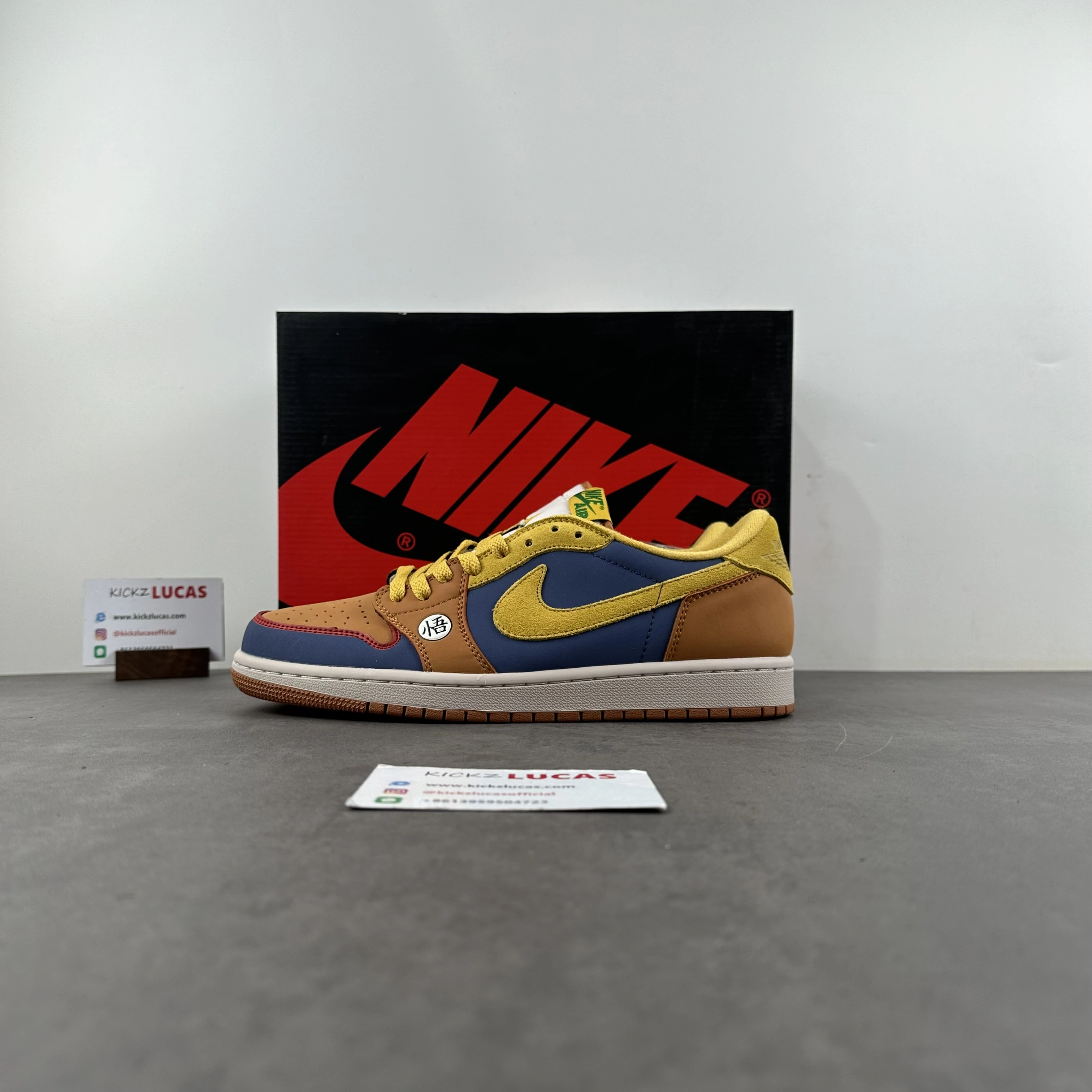 Air Jordan 1 Retro Low OG Custom Dragon Ball Goku DM7886- Tailored 1498