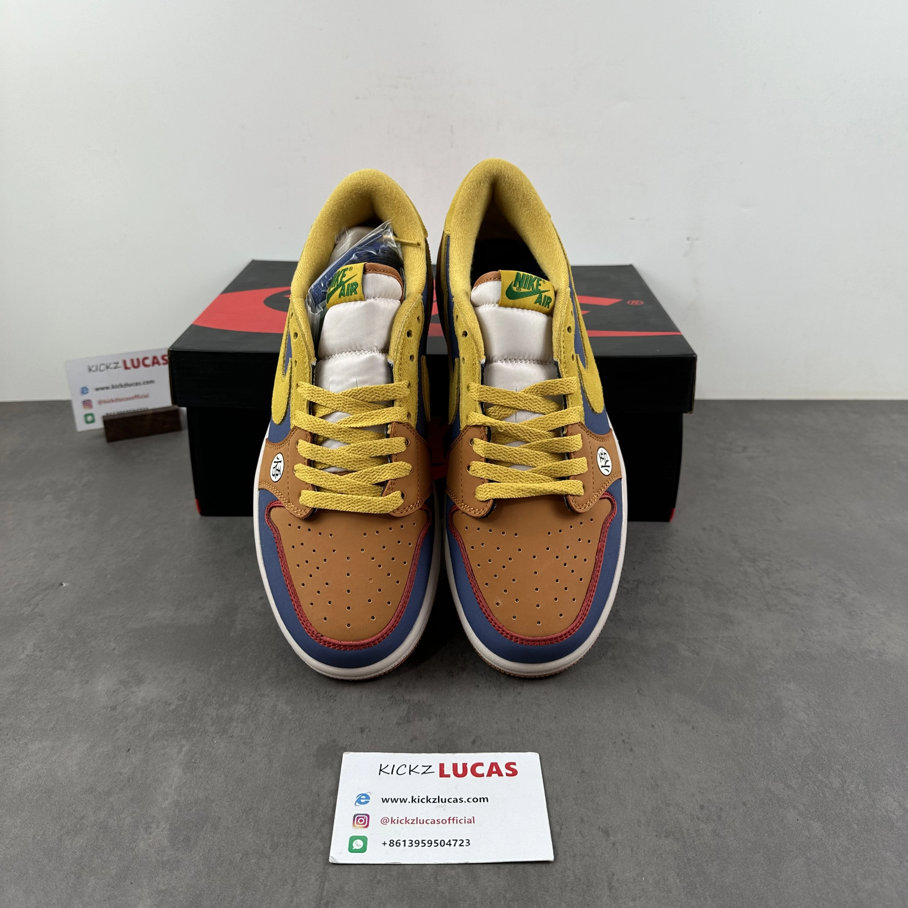 Air Jordan 1 Retro Low OG Custom Dragon Ball Goku DM7886- Tailored 1498