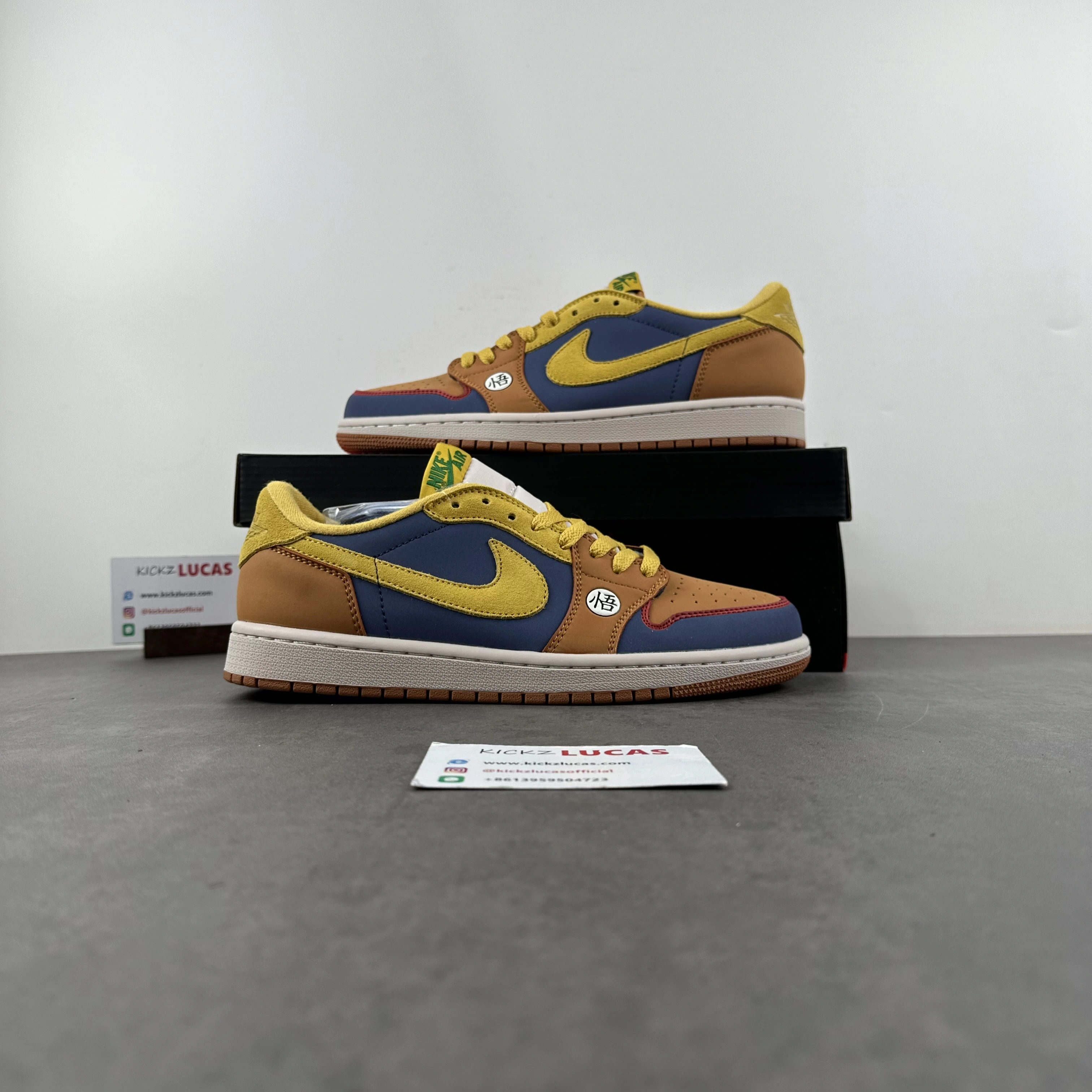 Air Jordan 1 Retro Low OG Custom Dragon Ball Goku DM7886- Tailored 1498