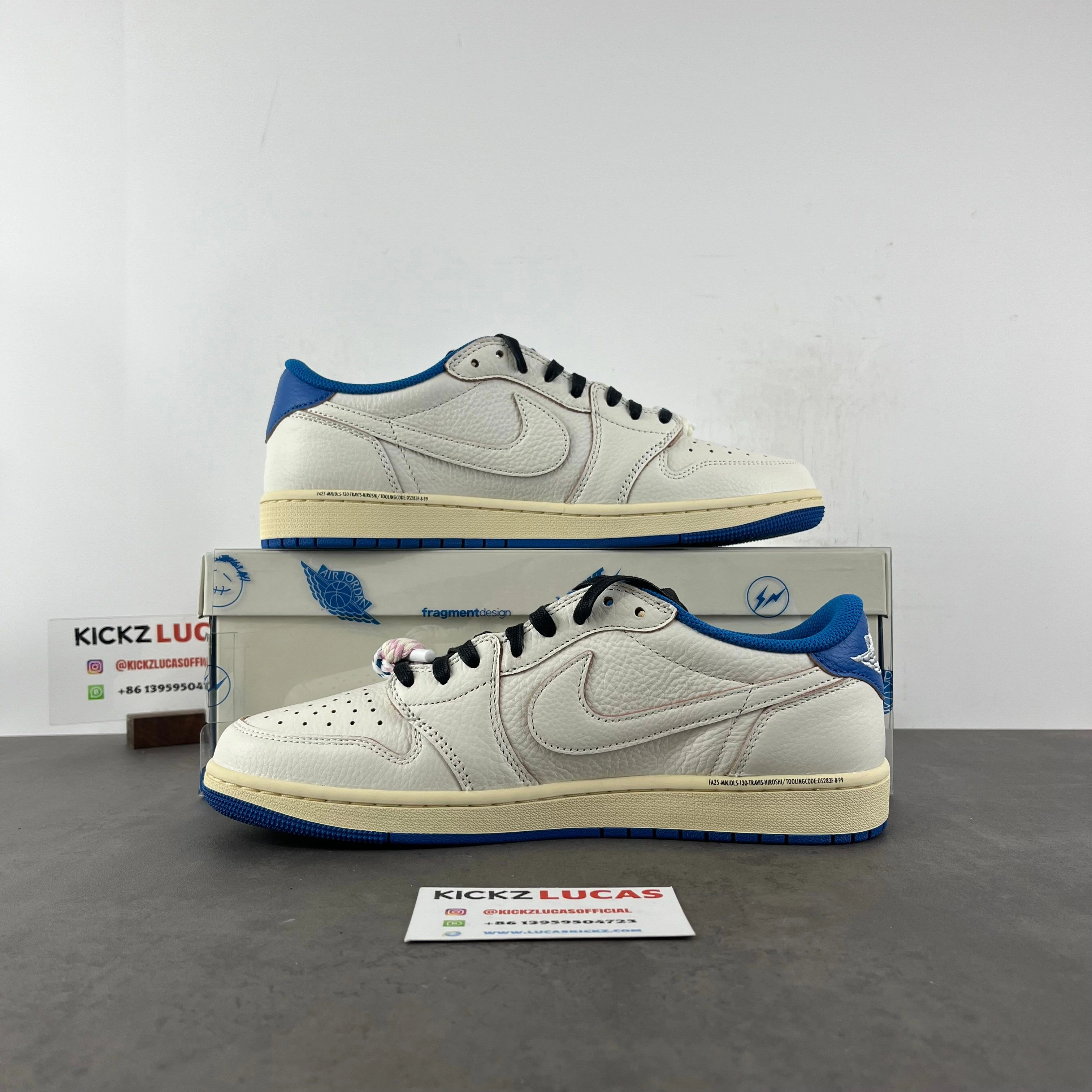 AllSeason Air Jordan 1 Retro Low OG SP Fragment x Travis Scott Sail Military Blue DM7866- 1609