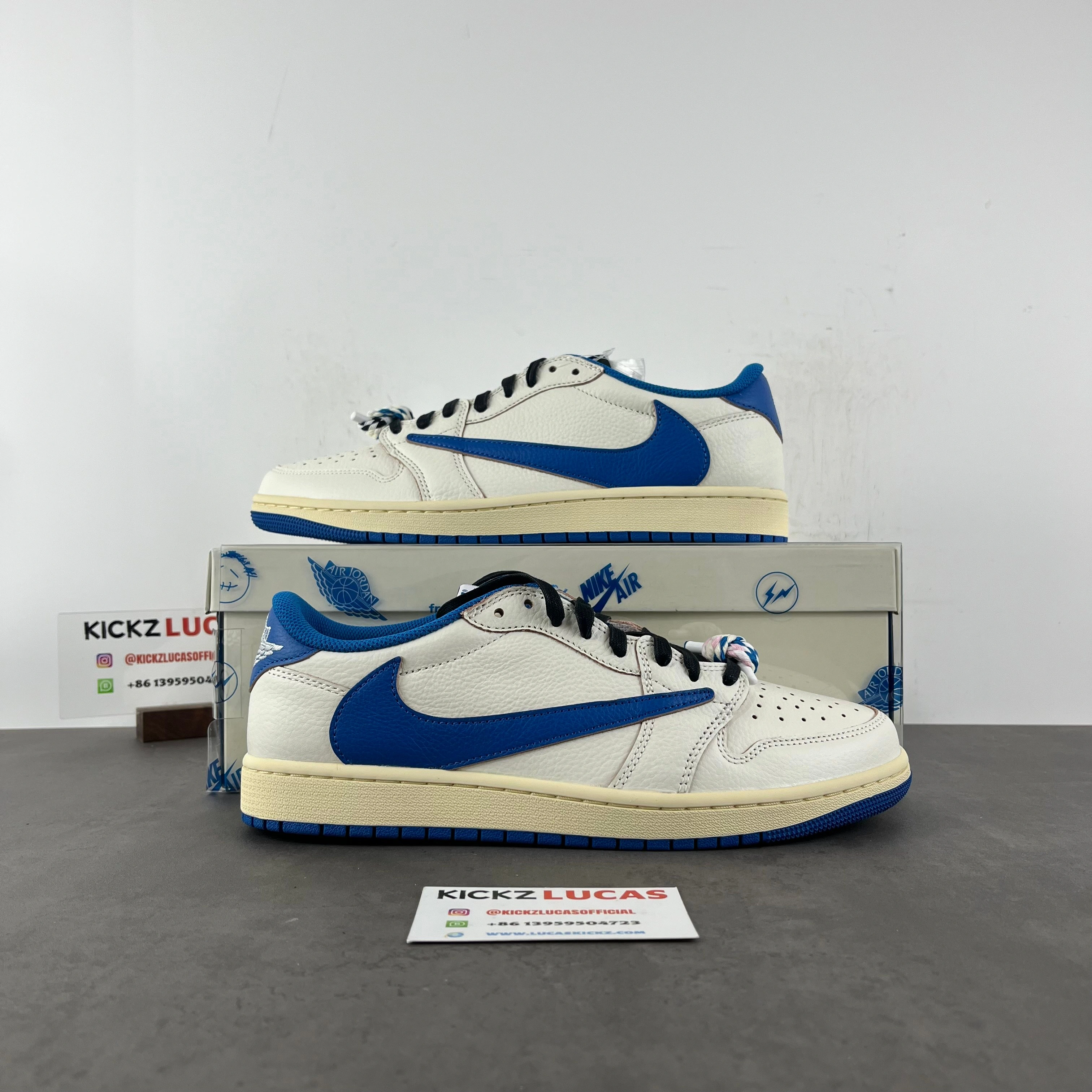 AllSeason Air Jordan 1 Retro Low OG SP Fragment x Travis Scott Sail Military Blue DM7866- 1609