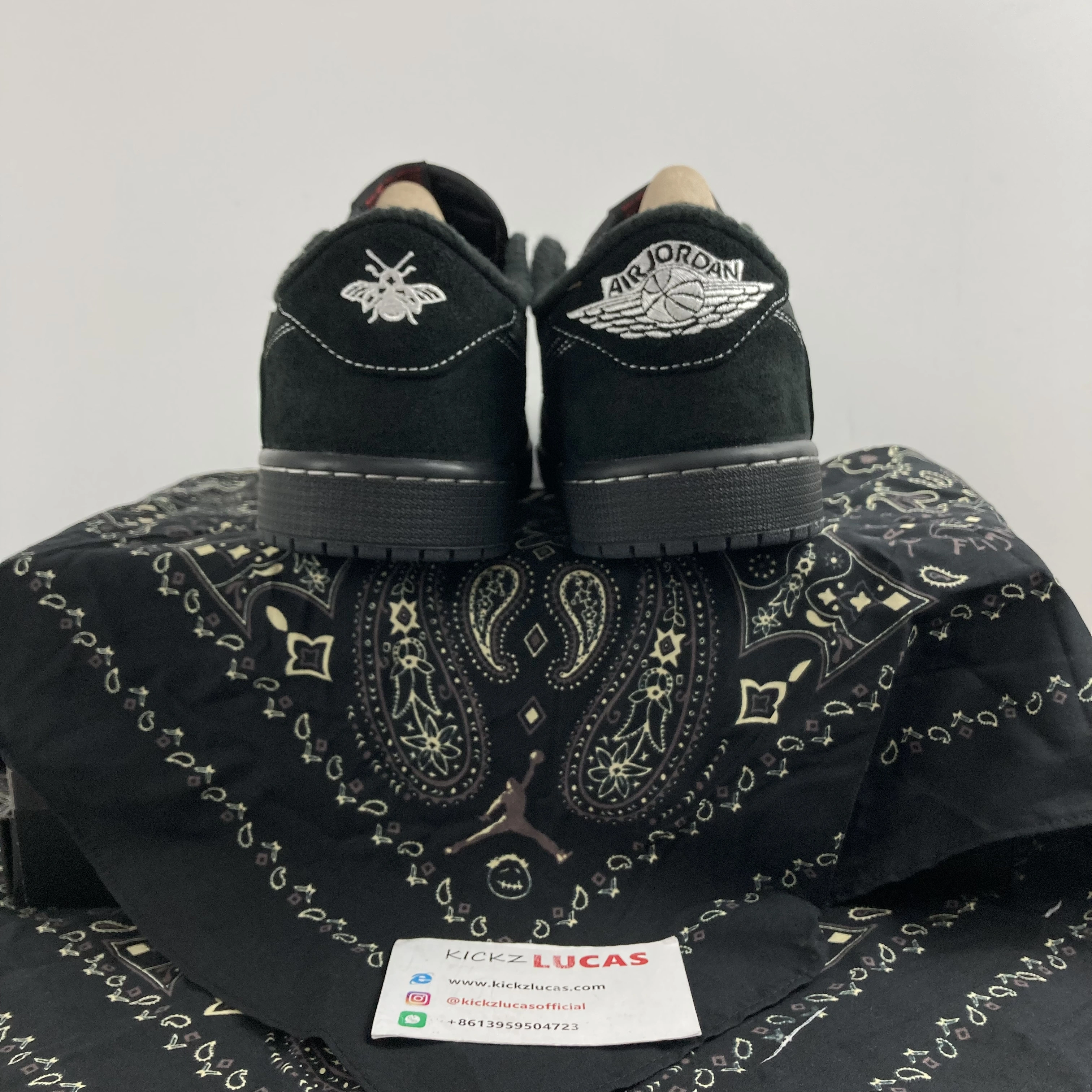 Air Jordan 1 Retro Low OG SP Travis Scott Black Phantom DM7866- Timeless 1608