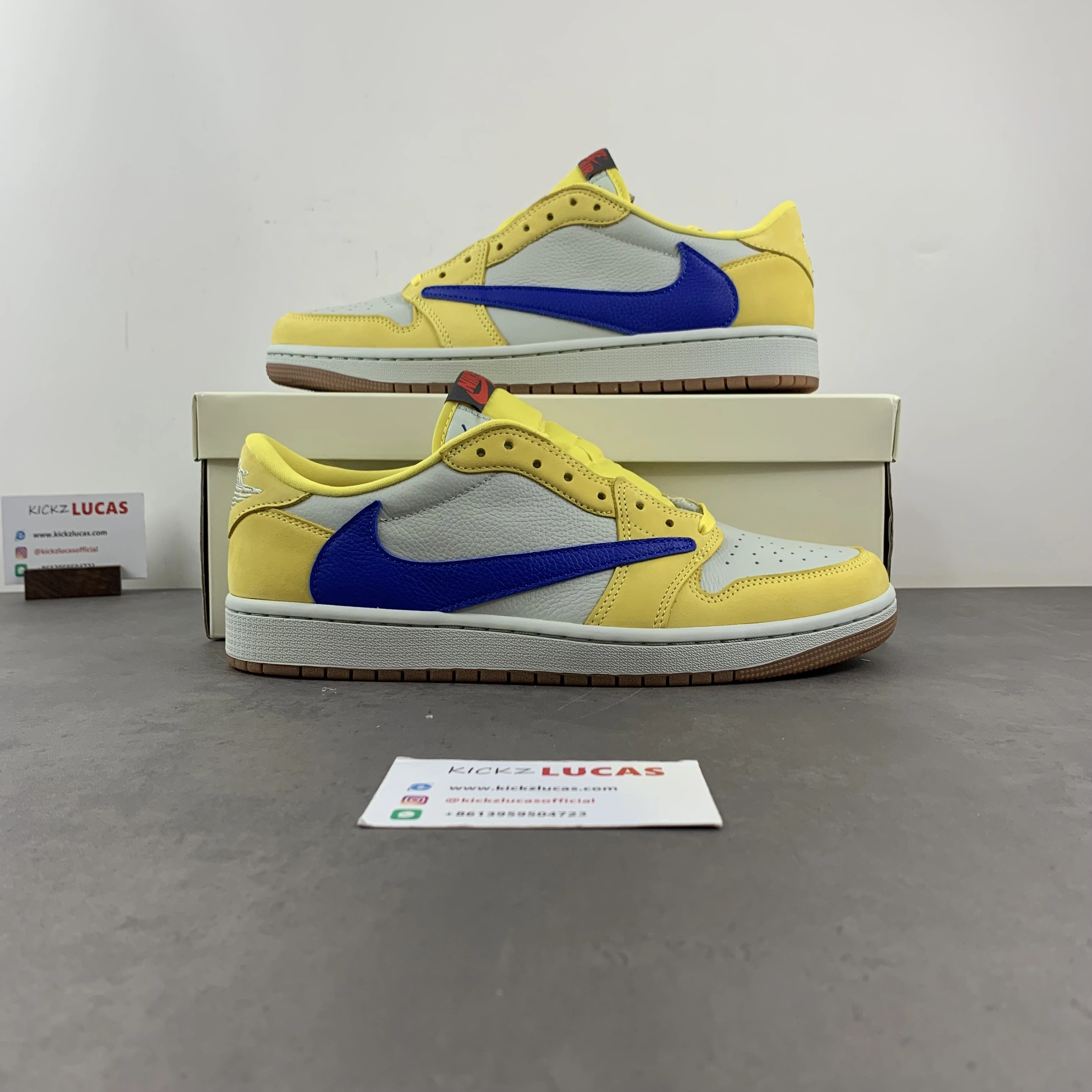 Air Jordan 1 Retro Low OG SP Travis Scott Canary DZ4137- Chic 1420