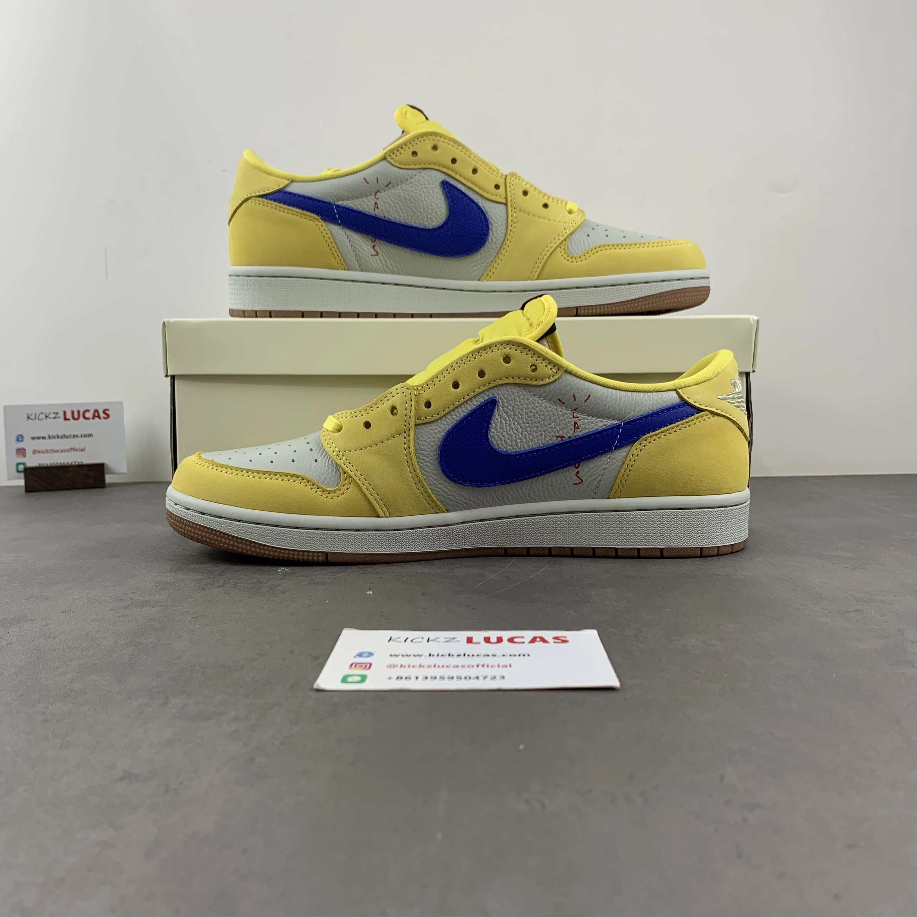 Air Jordan 1 Retro Low OG SP Travis Scott Canary DZ4137- Chic 1420