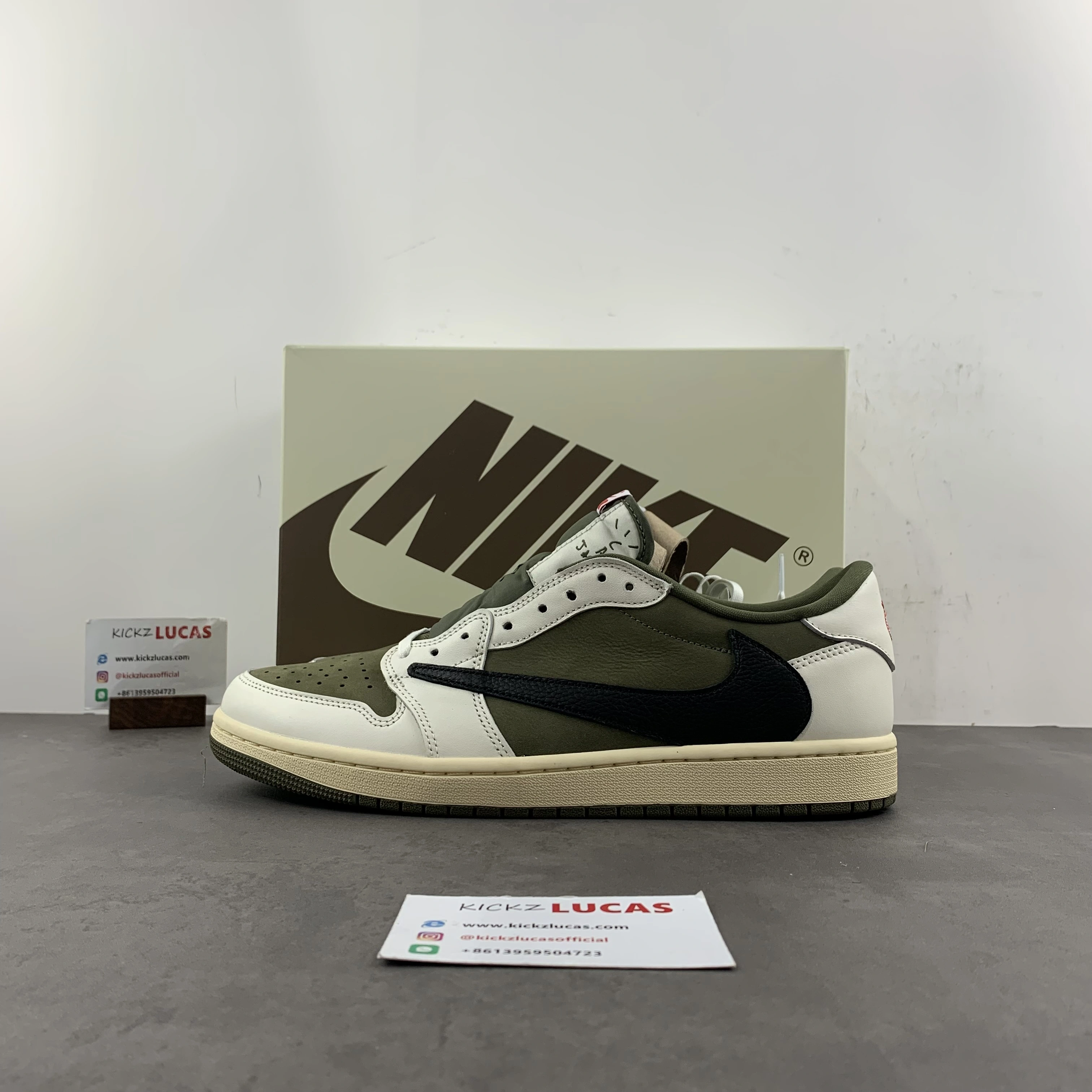 Air Jordan 1 Retro Low OG SP Travis Scott Medium Olive DM7866- Reliable 1403