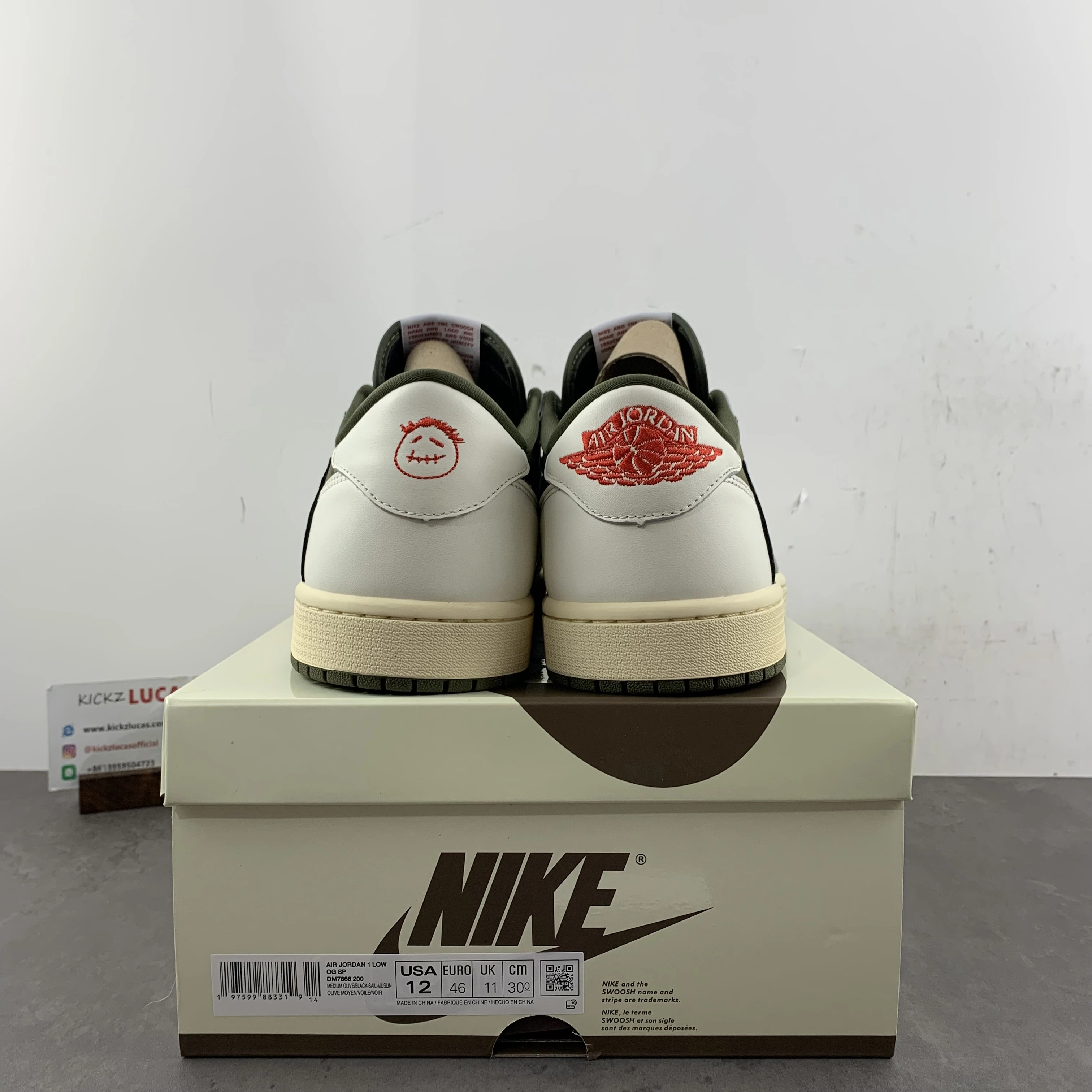 Air Jordan 1 Retro Low OG SP Travis Scott Medium Olive DM7866- Reliable 1403