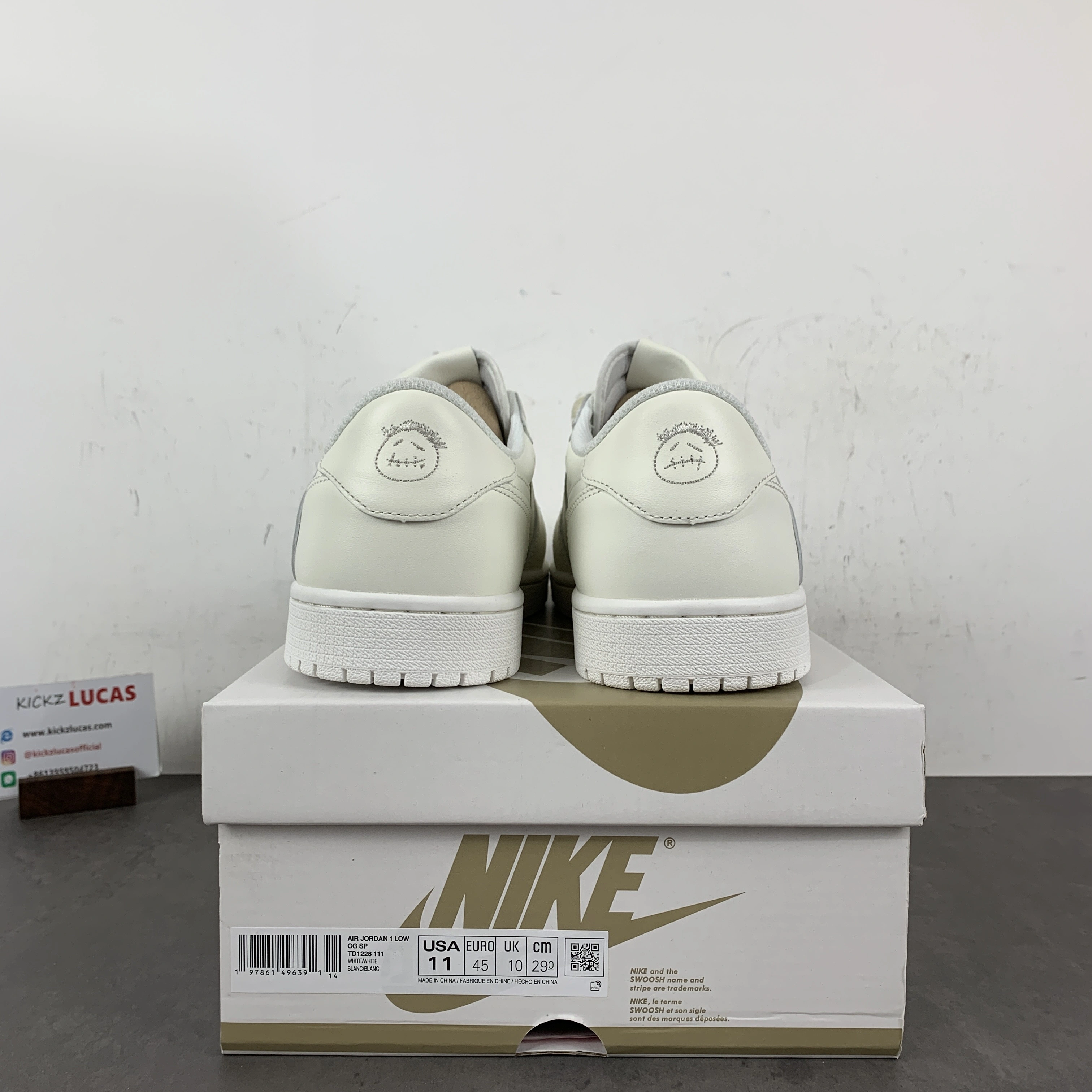 Effortless Air Jordan 1 Retro Low OG SP Travis Scott Michael Rubin White Party TD1228- 1376