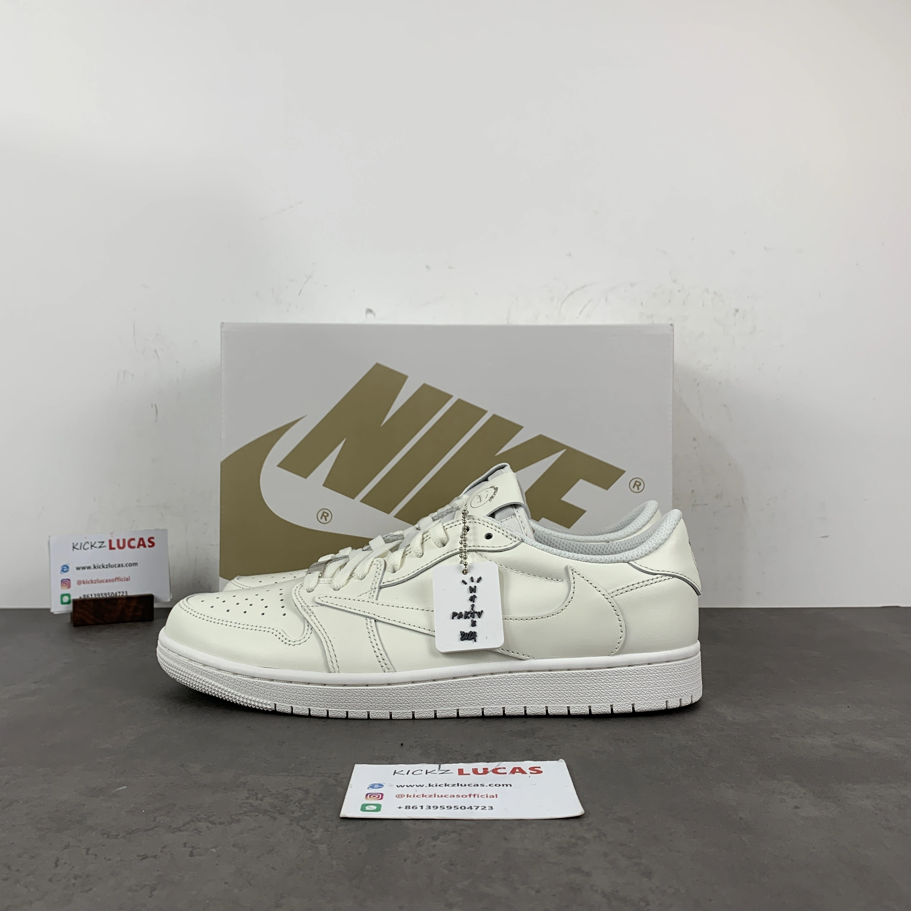 Effortless Air Jordan 1 Retro Low OG SP Travis Scott Michael Rubin White Party TD1228- 1376