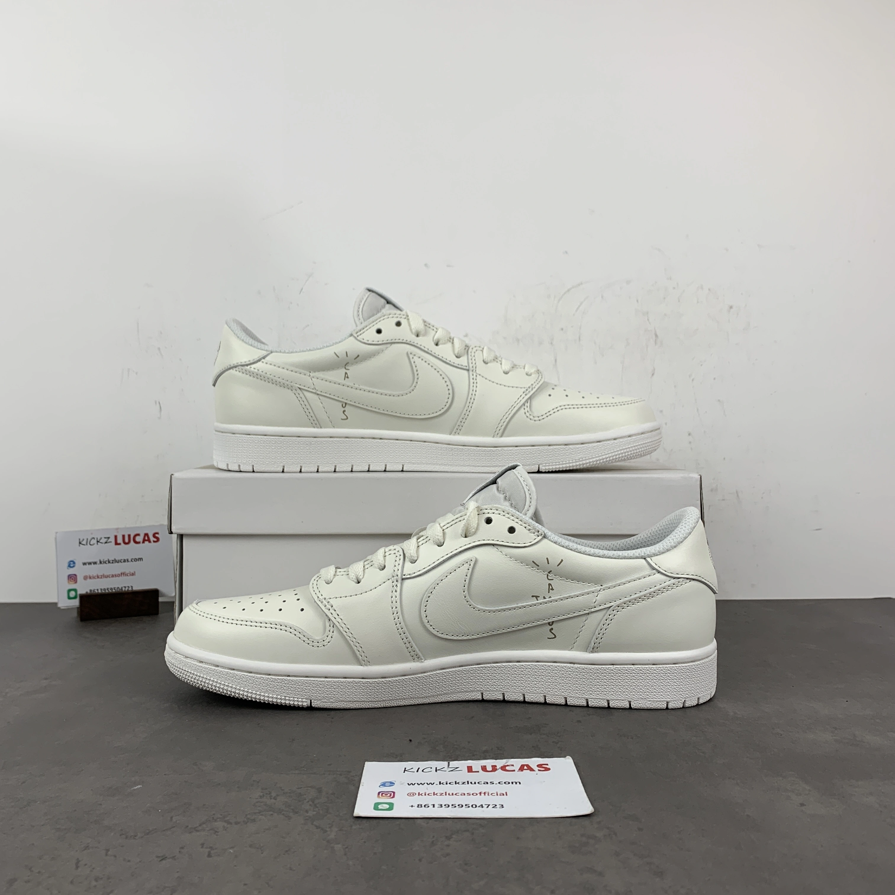 Effortless Air Jordan 1 Retro Low OG SP Travis Scott Michael Rubin White Party TD1228- 1376