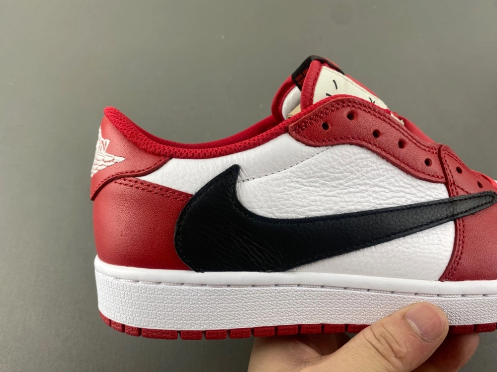 Sleek Air Jordan 1 Retro Low OG SP Travis Scott Red White DM7866- 1327