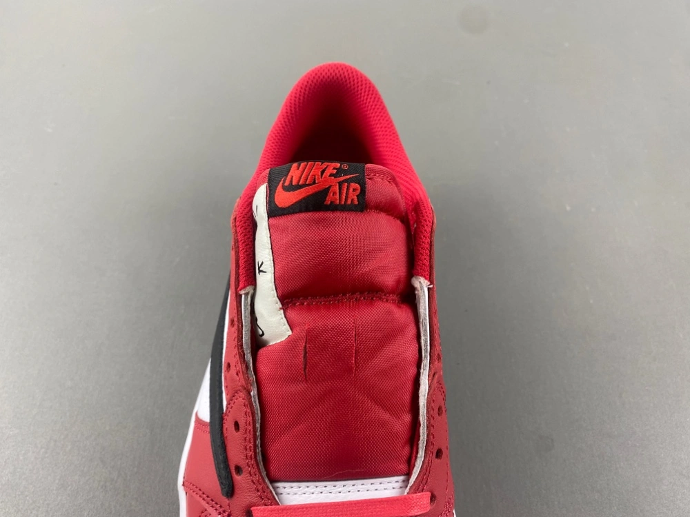 Sleek Air Jordan 1 Retro Low OG SP Travis Scott Red White DM7866- 1327