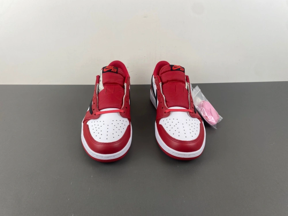 Sleek Air Jordan 1 Retro Low OG SP Travis Scott Red White DM7866- 1327