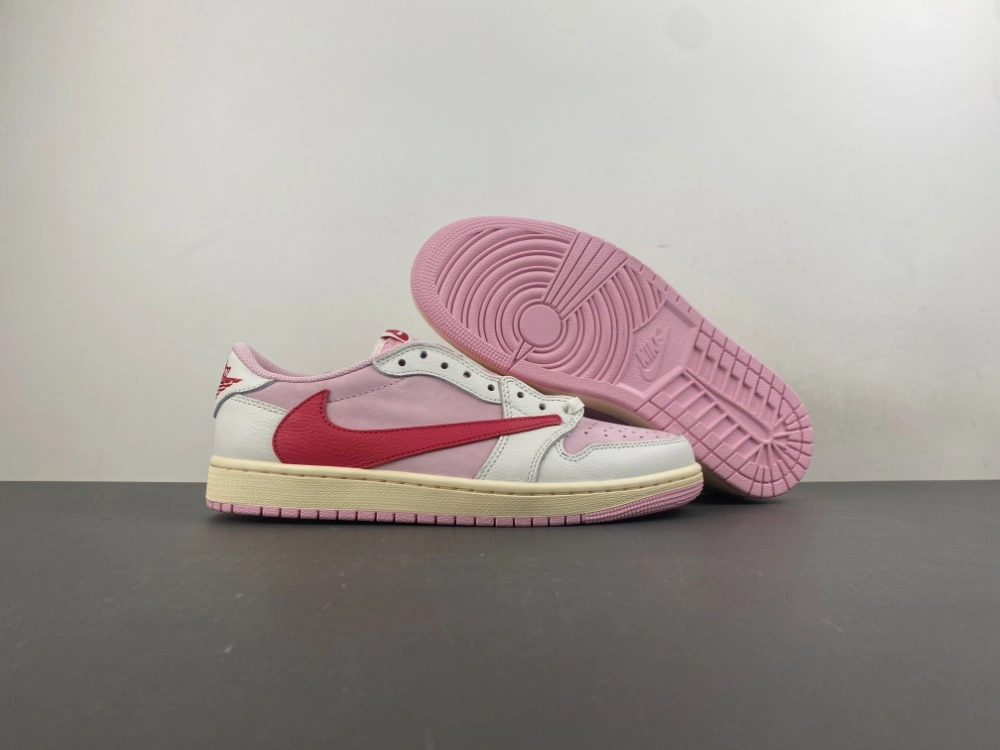 Durable Air Jordan 1 Retro Low OG SP Travis Scott Shy Pink IQ7604- 1323