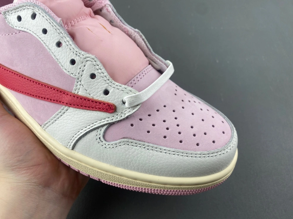 Durable Air Jordan 1 Retro Low OG SP Travis Scott Shy Pink IQ7604- 1323