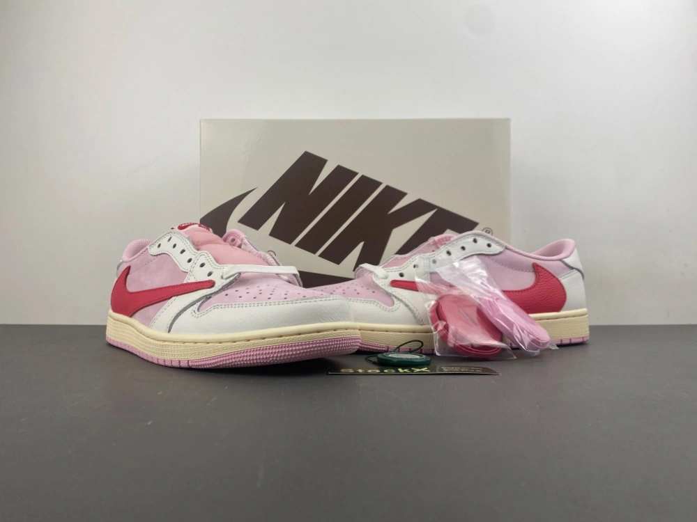 Durable Air Jordan 1 Retro Low OG SP Travis Scott Shy Pink IQ7604- 1323