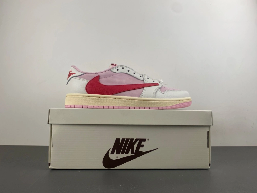 Durable Air Jordan 1 Retro Low OG SP Travis Scott Shy Pink IQ7604- 1323