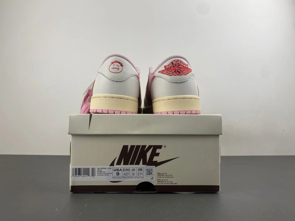 Durable Air Jordan 1 Retro Low OG SP Travis Scott Shy Pink IQ7604- 1323