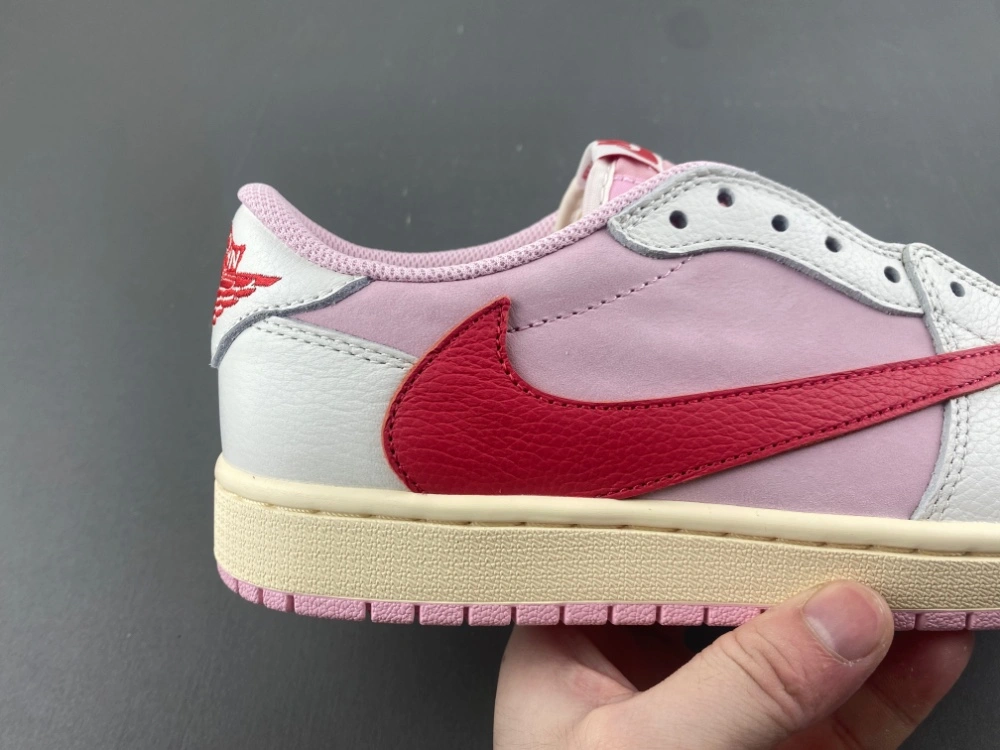 Durable Air Jordan 1 Retro Low OG SP Travis Scott Shy Pink IQ7604- 1323