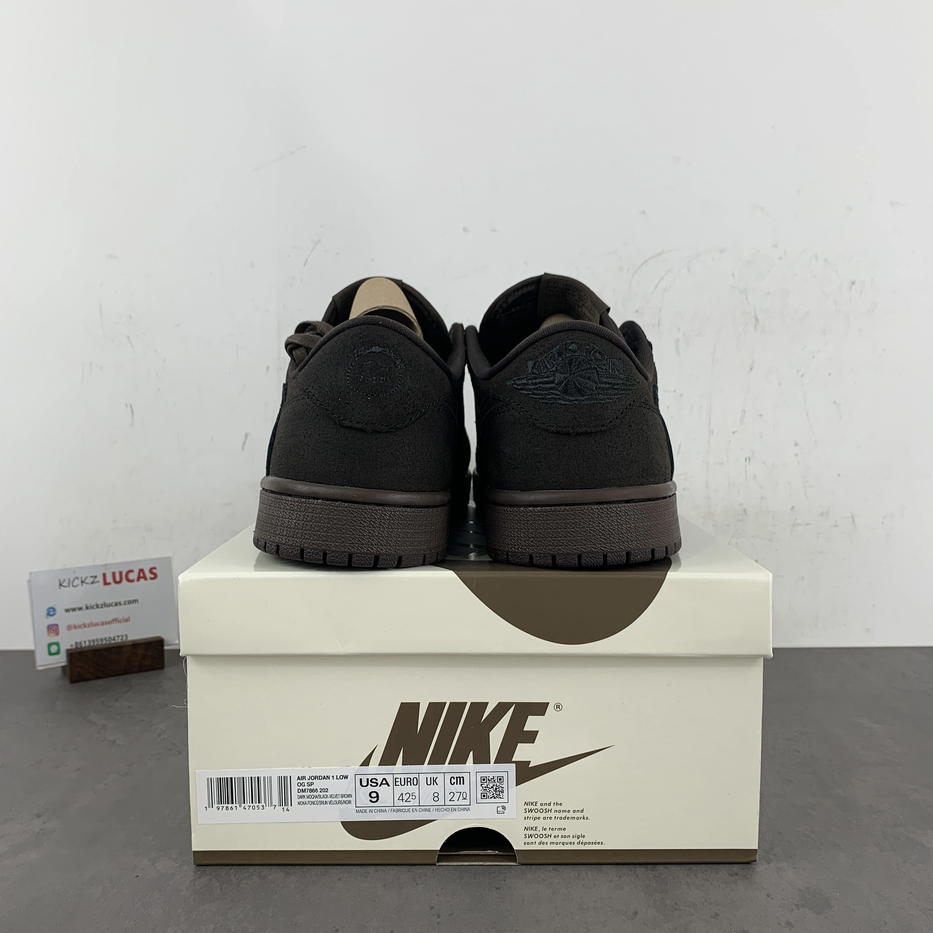Air Jordan 1 Retro Low OG SP Travis Scott Velvet Brown DM7866- FastDry 1368