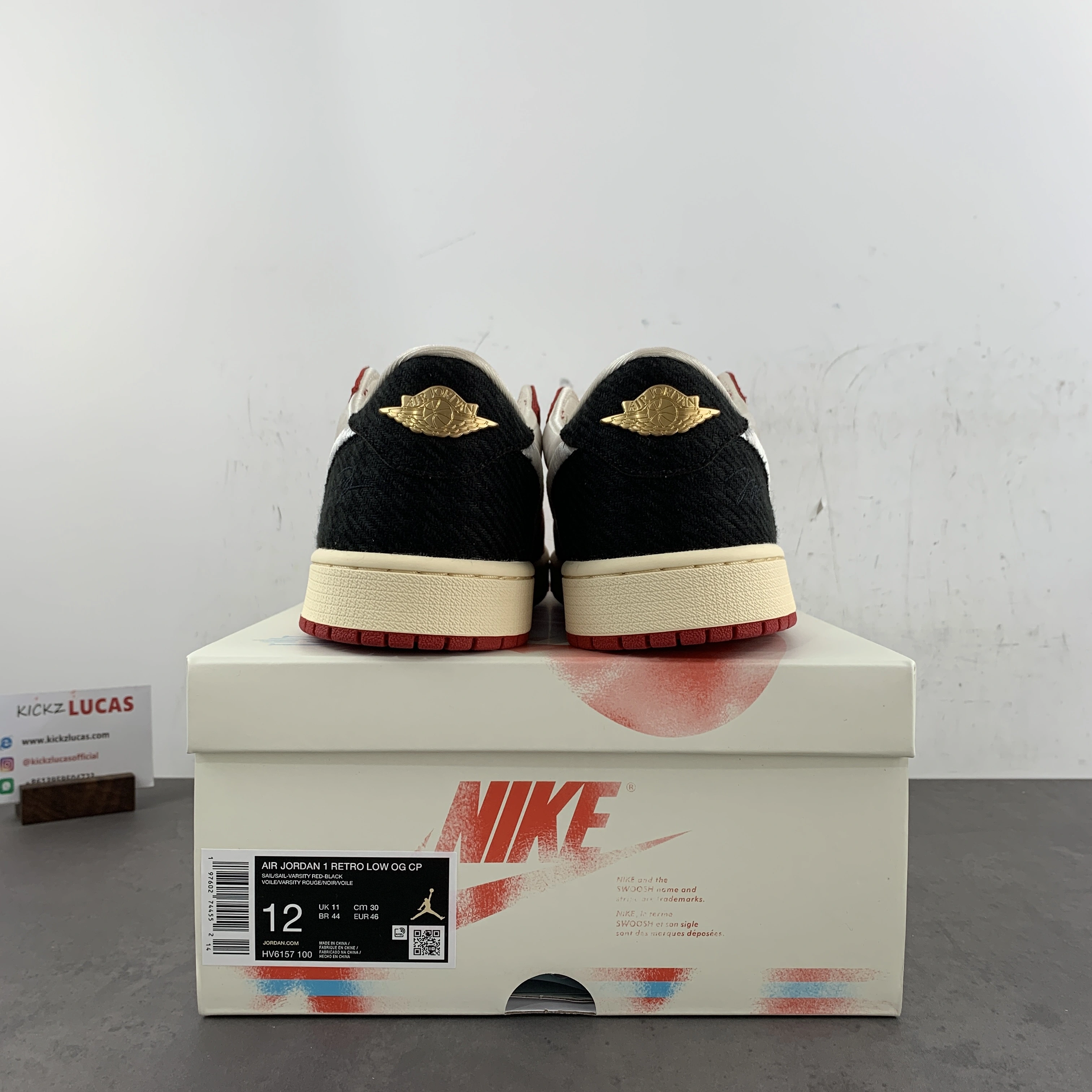 SmoothTexture Air Jordan 1 Retro Low OG Trophy Room Rookie Card Home HV6157- 1374