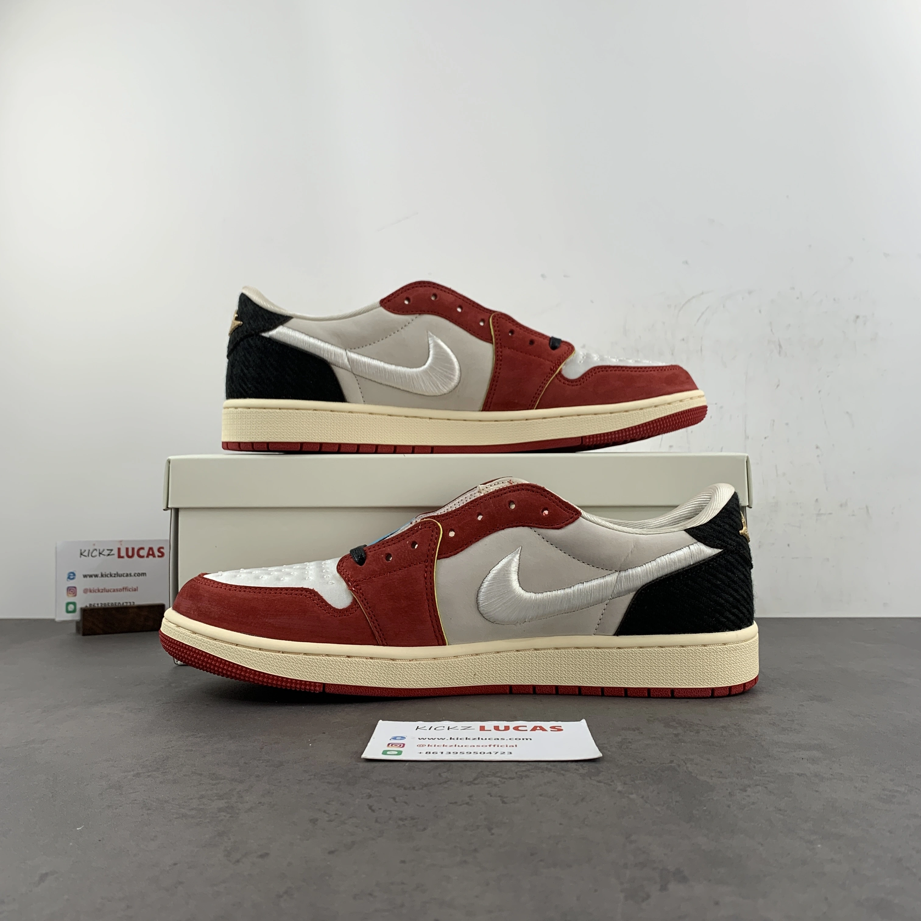 SmoothTexture Air Jordan 1 Retro Low OG Trophy Room Rookie Card Home HV6157- 1374