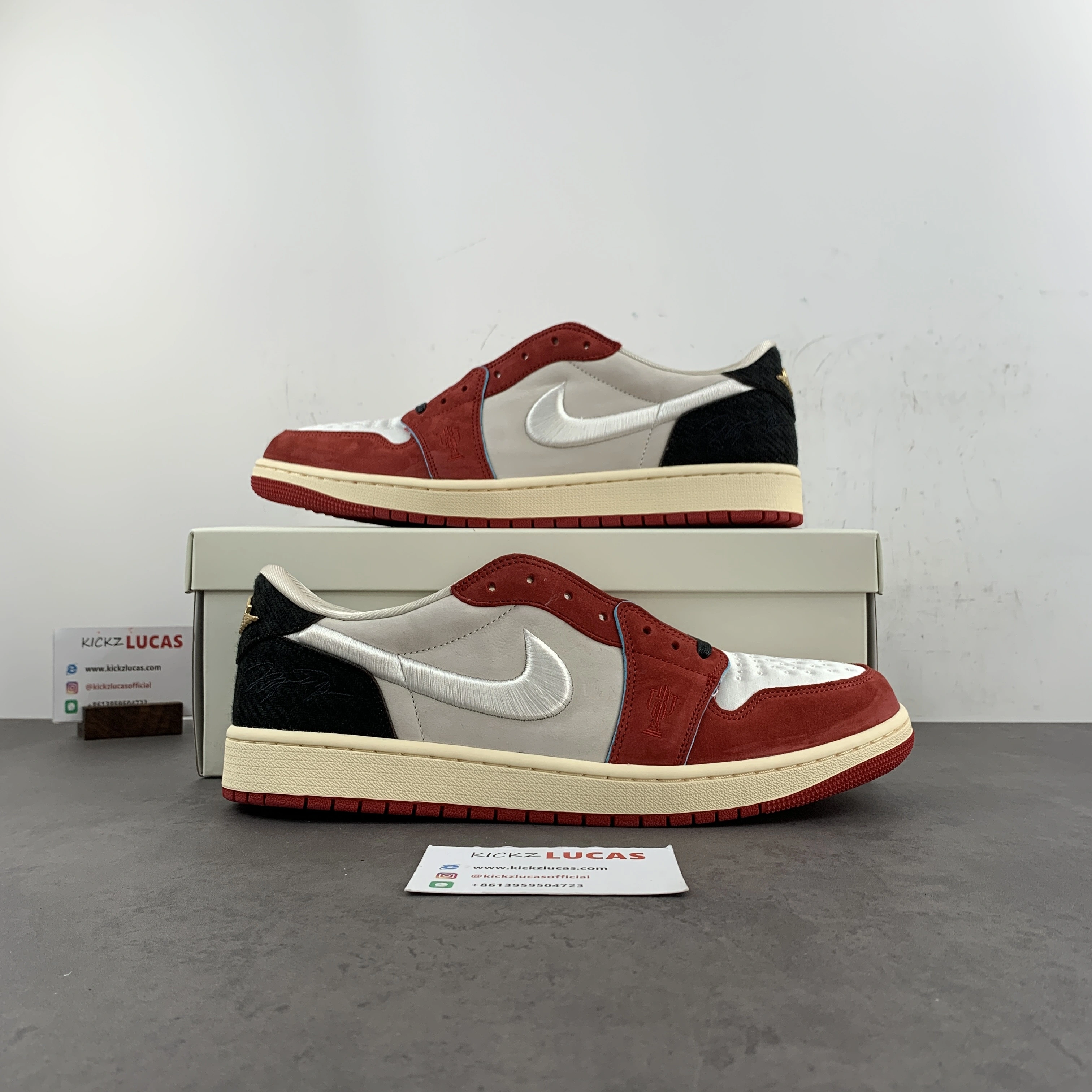 SmoothTexture Air Jordan 1 Retro Low OG Trophy Room Rookie Card Home HV6157- 1374