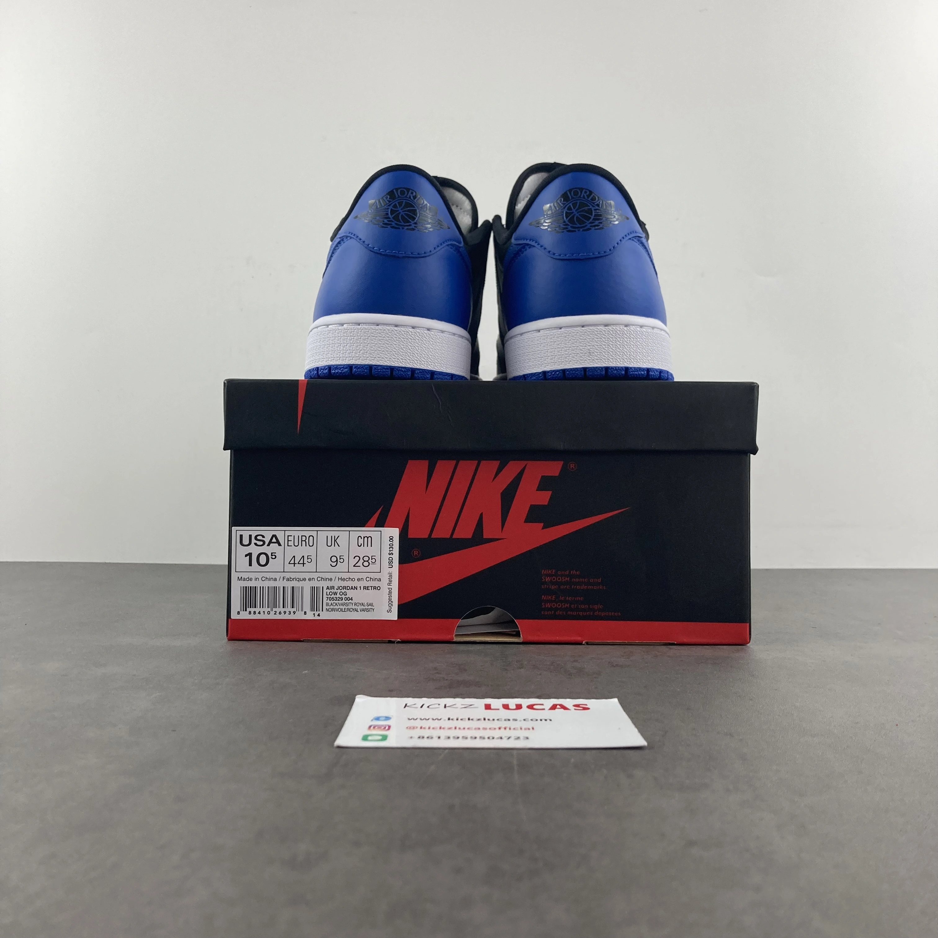 Air Jordan 1 Retro Low Royal 705329- Vibrant 1551