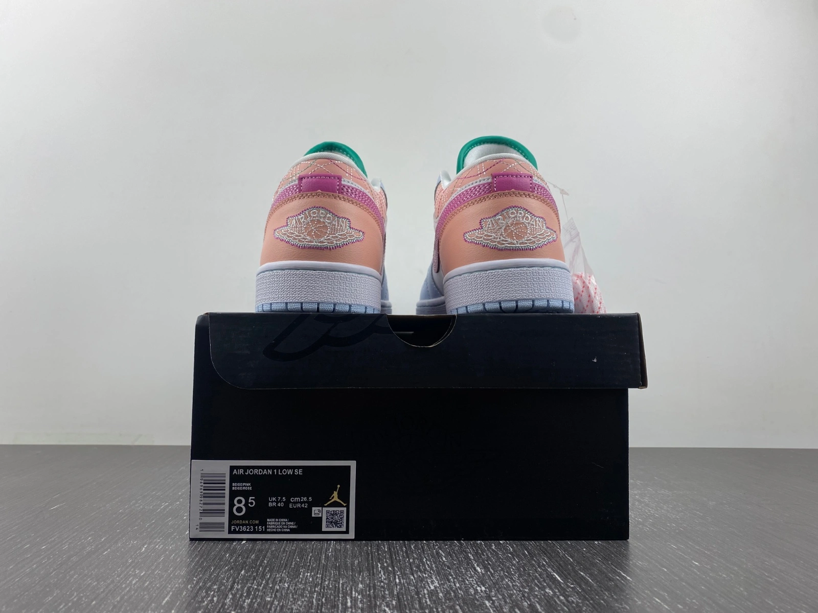 Colorful Air Jordan 1 Retro Low Sashiko Multi-Color FV3622- 1468