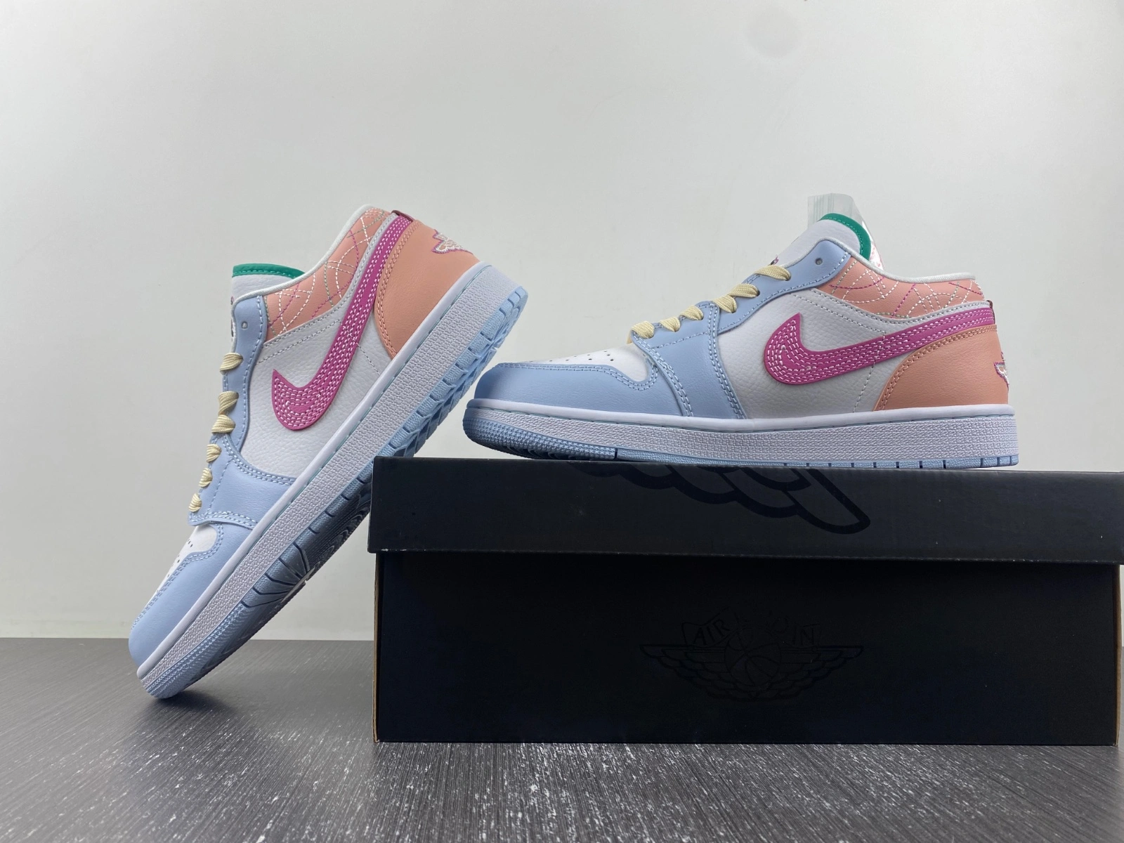 Colorful Air Jordan 1 Retro Low Sashiko Multi-Color FV3622- 1468