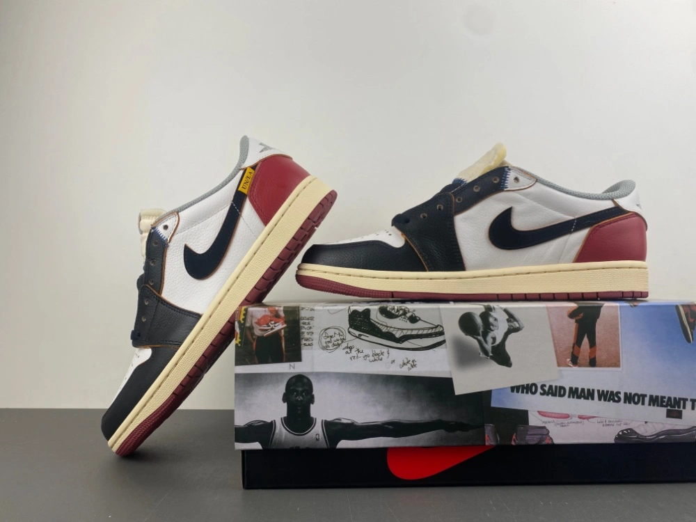 Air Jordan 1 Retro Low Union Los Angeles Black Toe SmoothTexture 1321