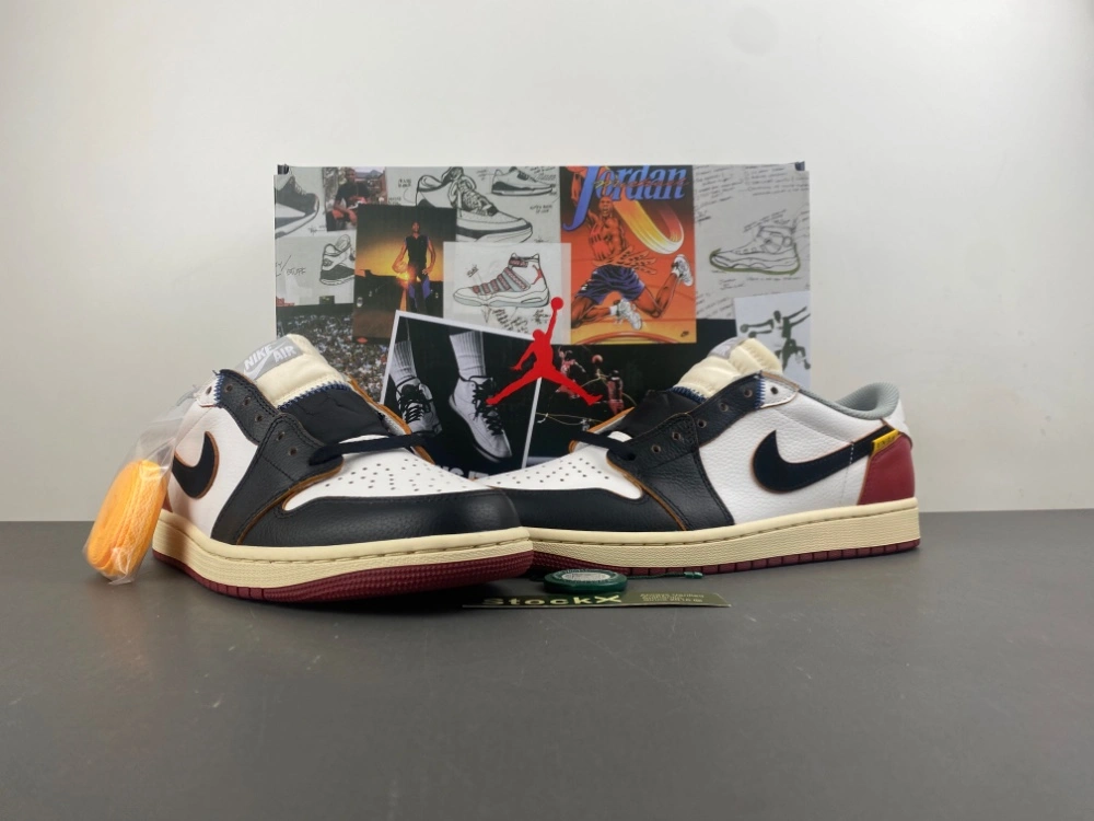 Air Jordan 1 Retro Low Union Los Angeles Black Toe SmoothTexture 1321