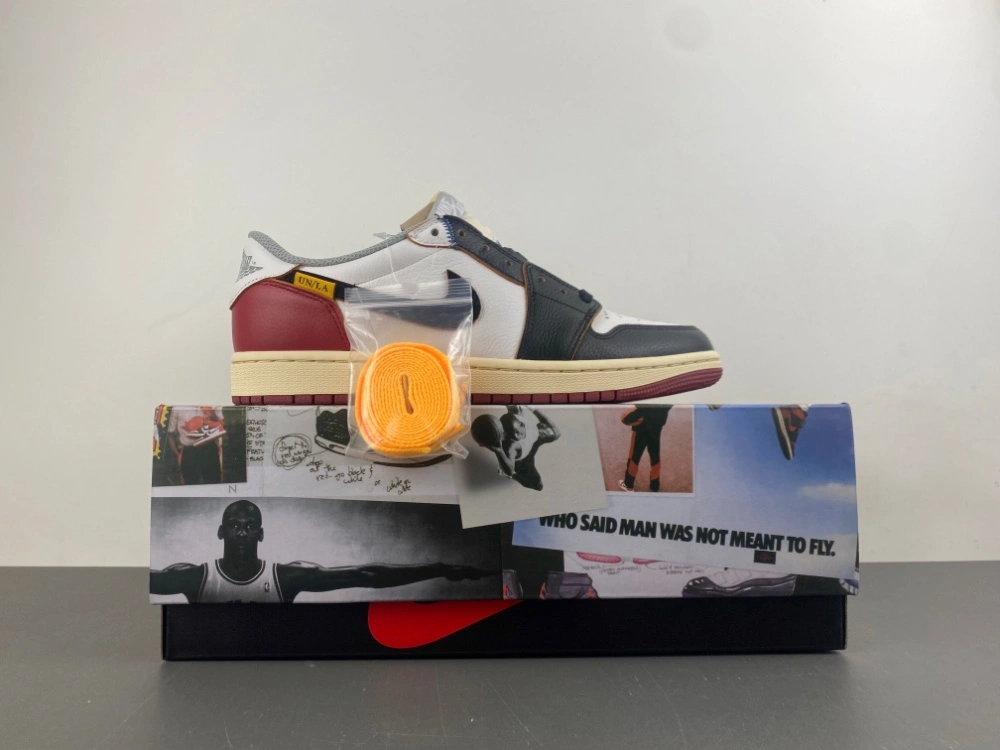 Air Jordan 1 Retro Low Union Los Angeles Black Toe SmoothTexture 1321