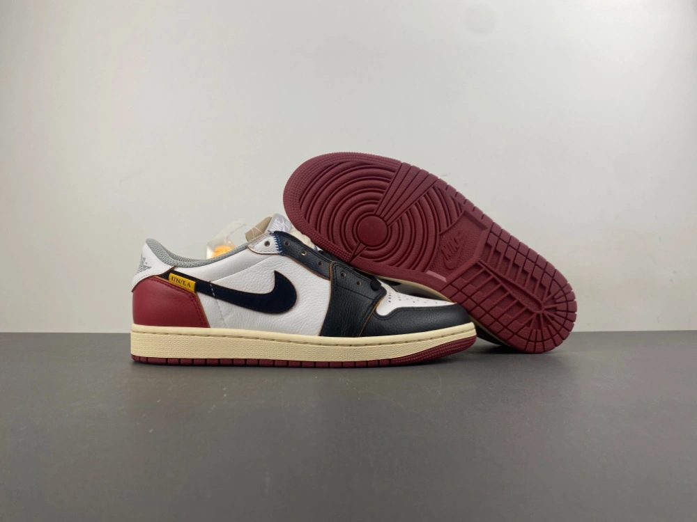 Air Jordan 1 Retro Low Union Los Angeles Black Toe SmoothTexture 1321