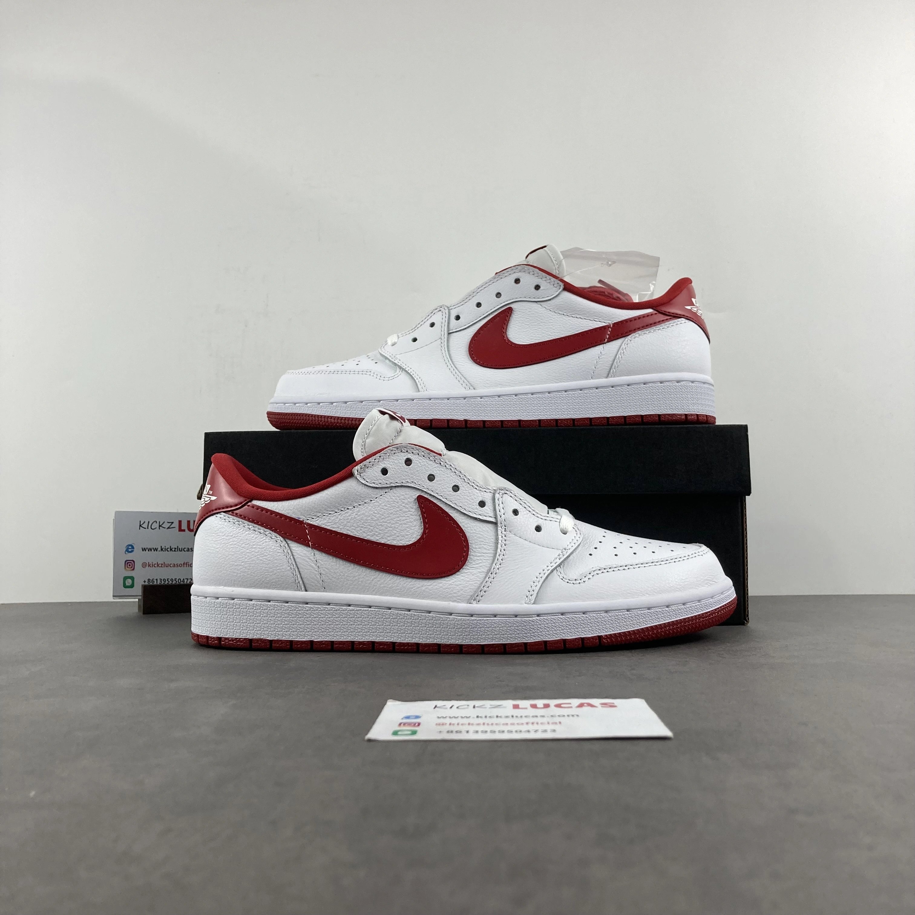 TimelessDesign Air Jordan 1 Retro Low White Varsity Red 705329- 1520