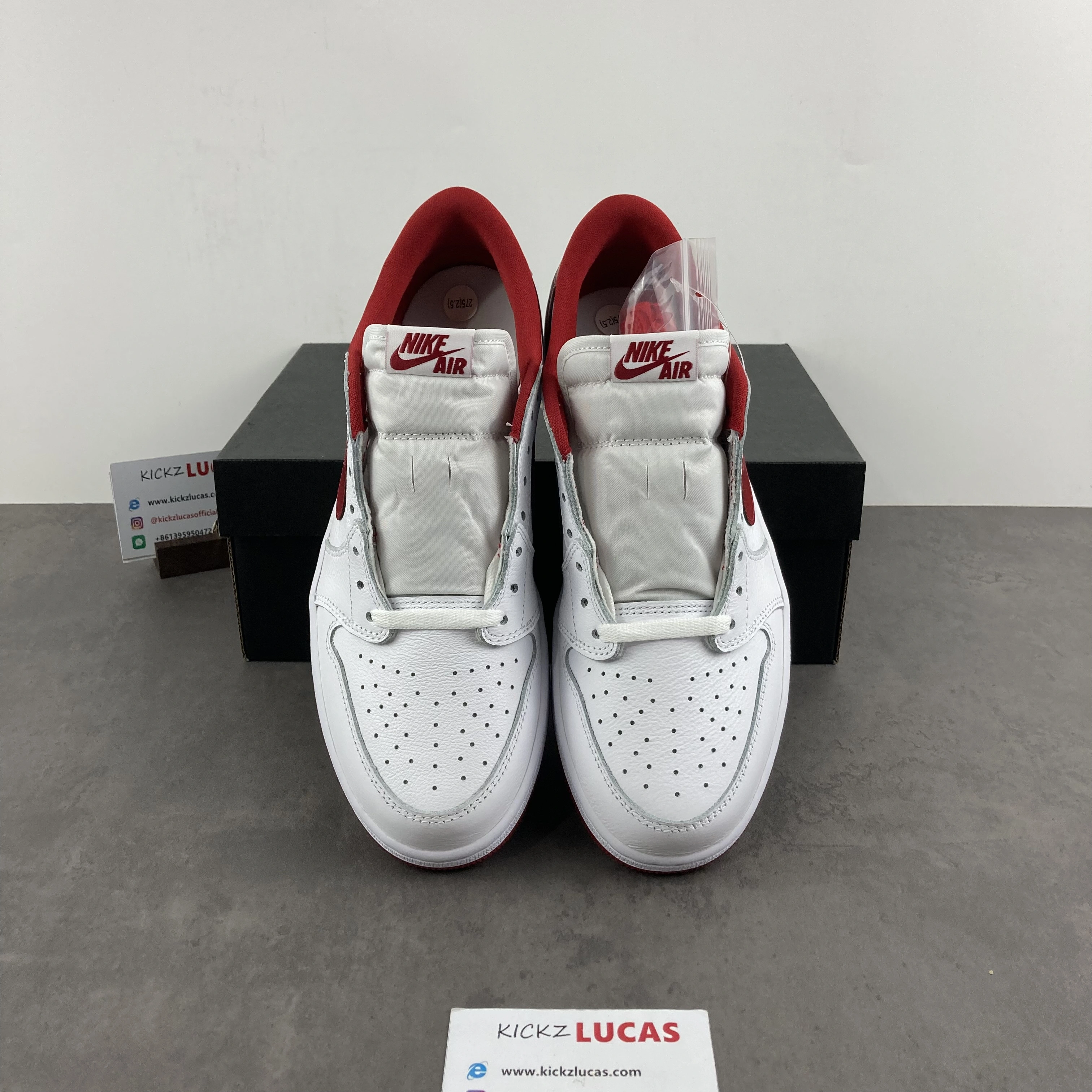 TimelessDesign Air Jordan 1 Retro Low White Varsity Red 705329- 1520