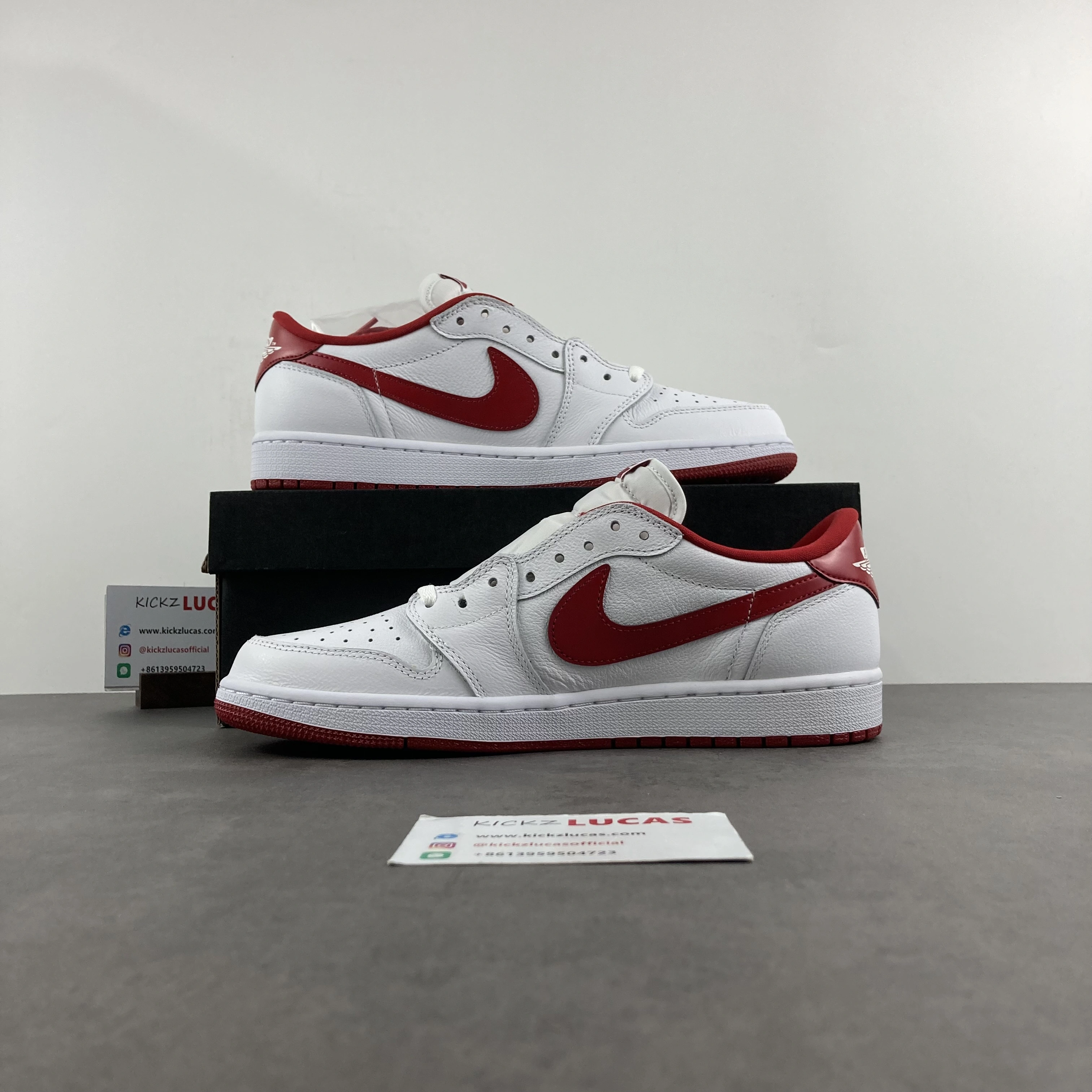 TimelessDesign Air Jordan 1 Retro Low White Varsity Red 705329- 1520
