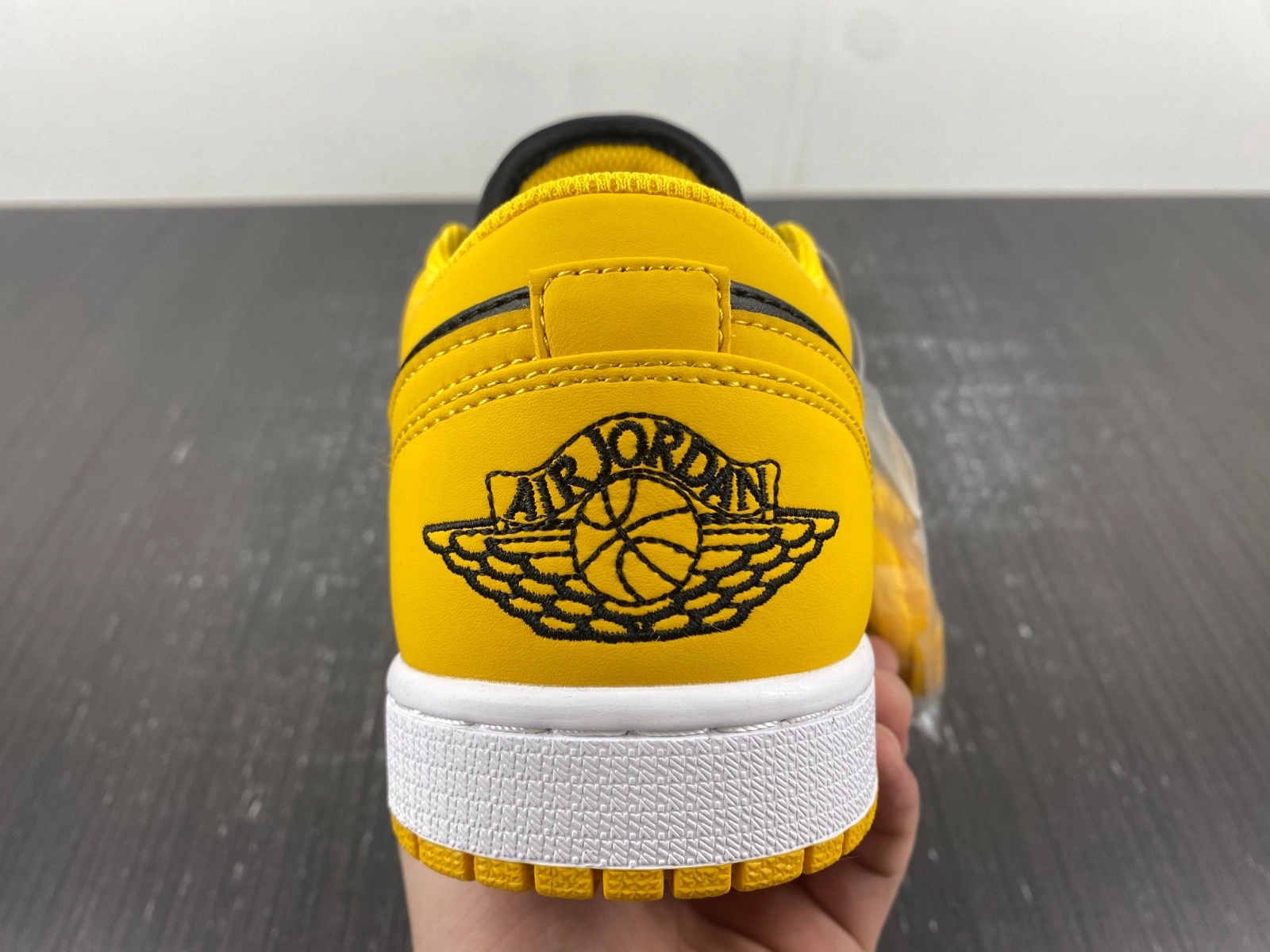 Unisex Air Jordan 1 Retro Low Yellow Toe 553558- 1499